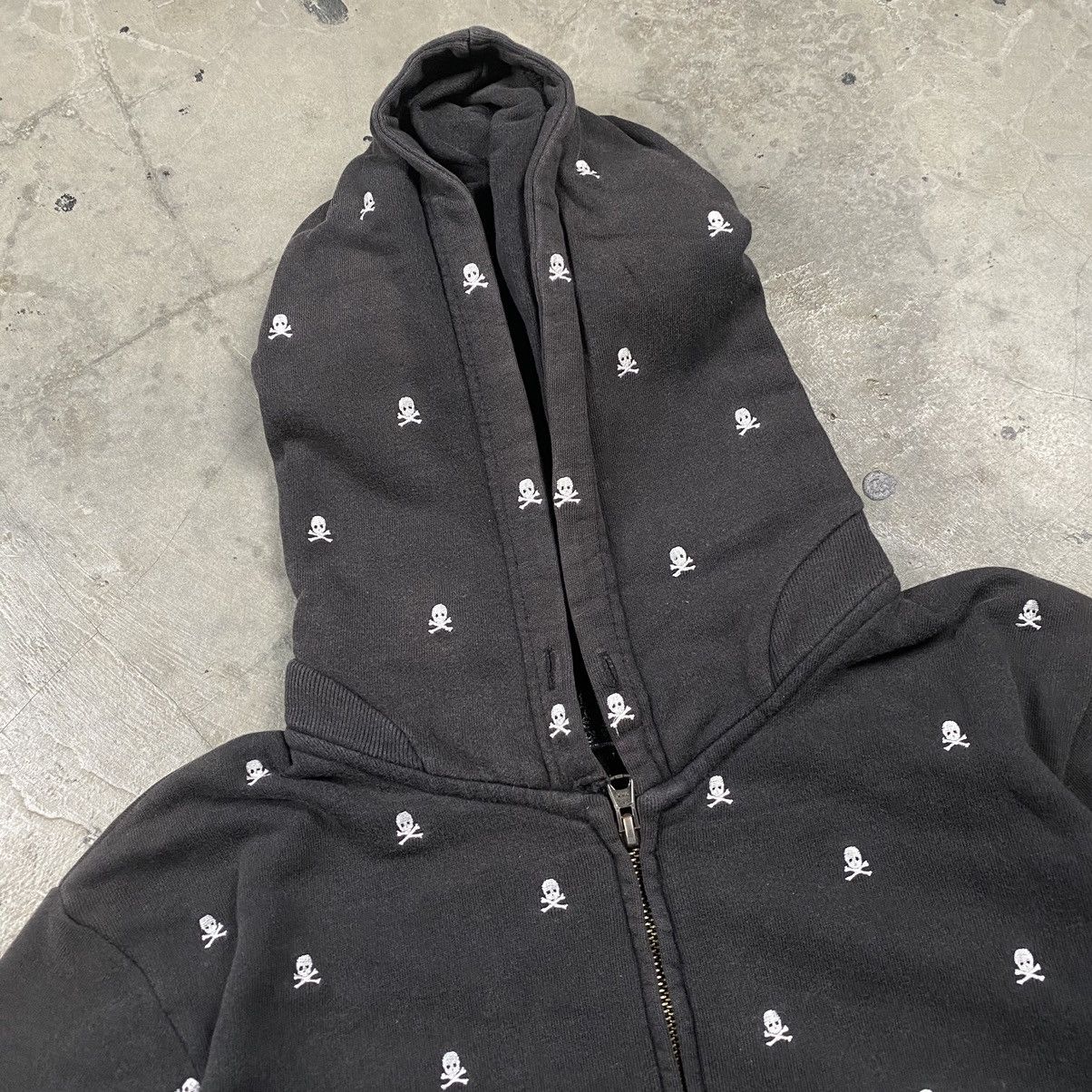 If Six Was Nine × Japanese Brand × Le Grande Bleu (L.G.B.) y2k Skulls Embroidery AOP Zip Up Size US S / EU 44-46 / 1 - 4 Thumbnail