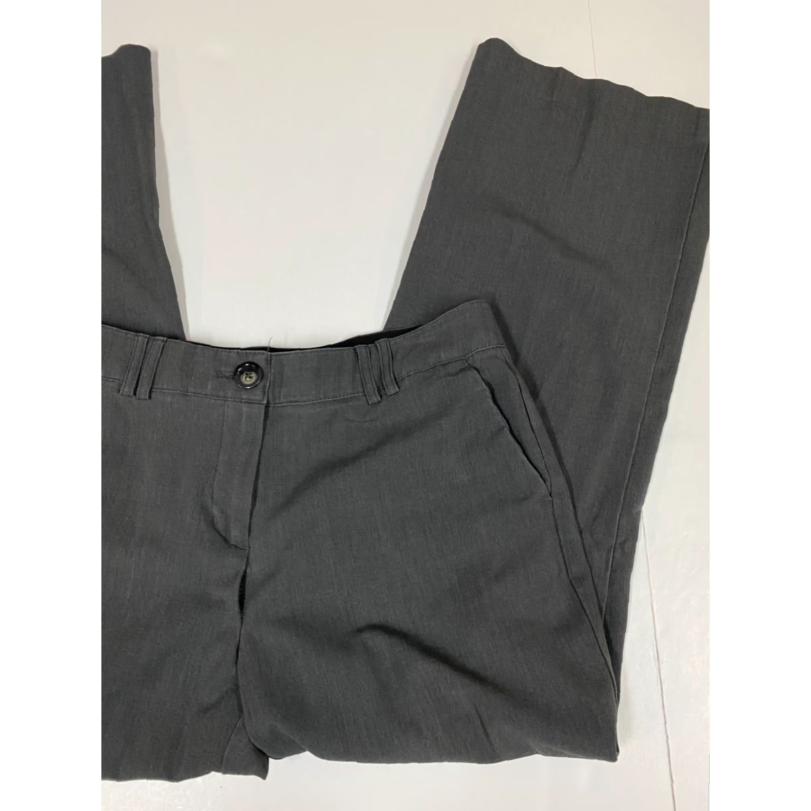 Vintage Counterparts Womens Chino Pants 10P Petites Gray Straight Size 32" / US 10 / IT 46 - 2 Thumbnail