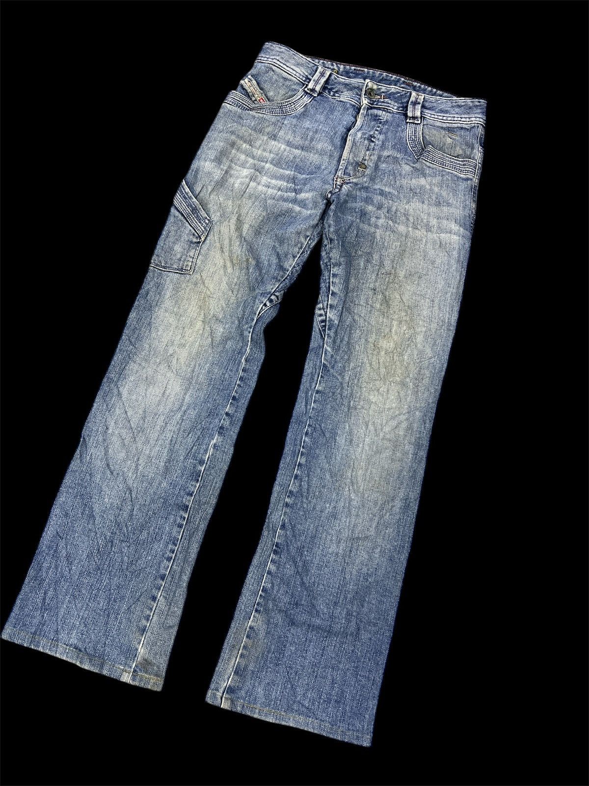 Designer × Diesel × Japanese Brand DIESEL DISTRESSED DENIM PANT Size US 28 / EU 44 - 4 Thumbnail
