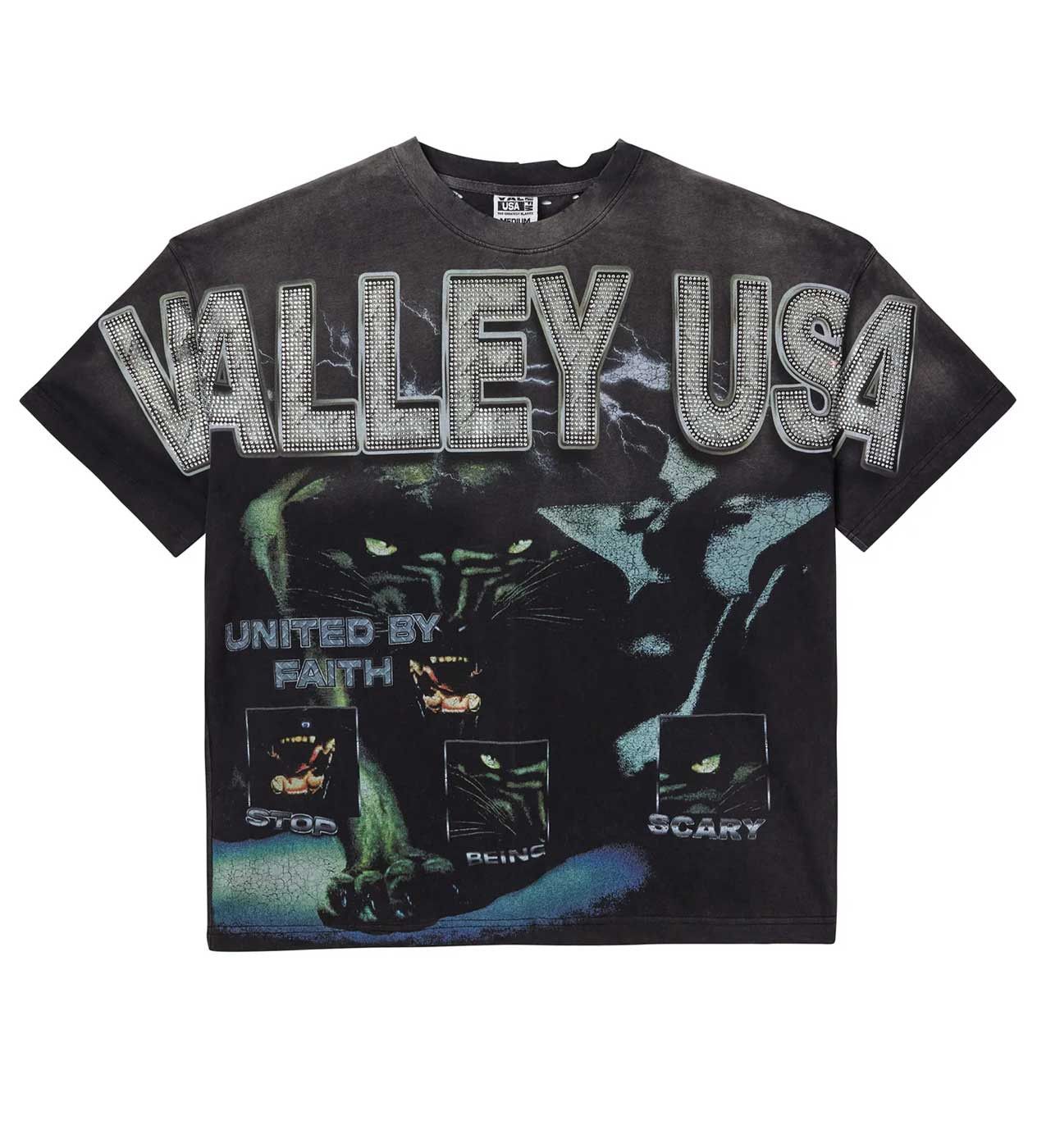 Vale VALE Forever "Faith Bling" Black Tee Size US S / EU 44-46 / 1 - 1 Thumbnail