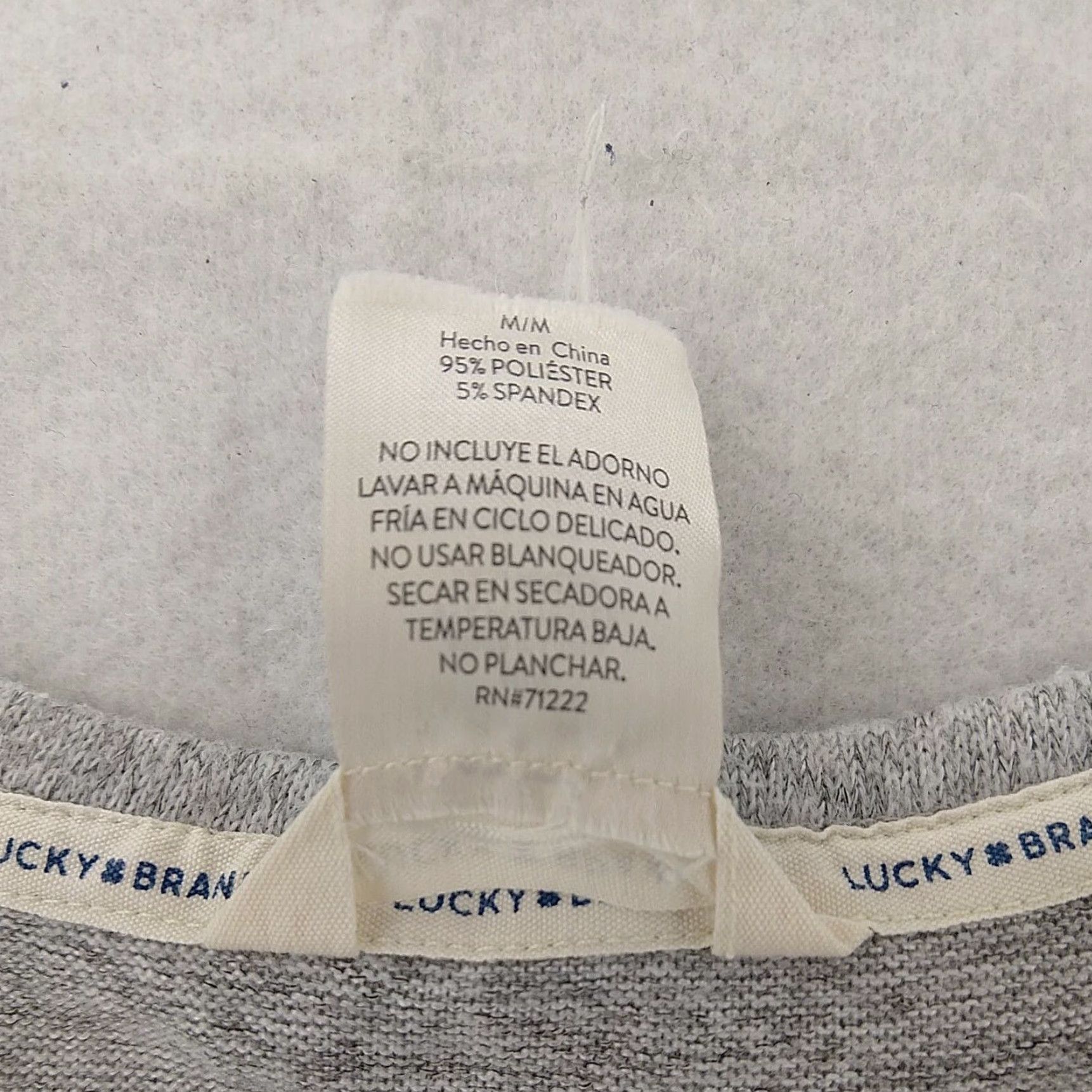 Lucky Brand Lucky Brand Sweater Women Medium V-Neck Long Sleeve Gray Cotton Pullover Moose Classic Size M / US 6-8 / IT 42-44 - 7 Thumbnail