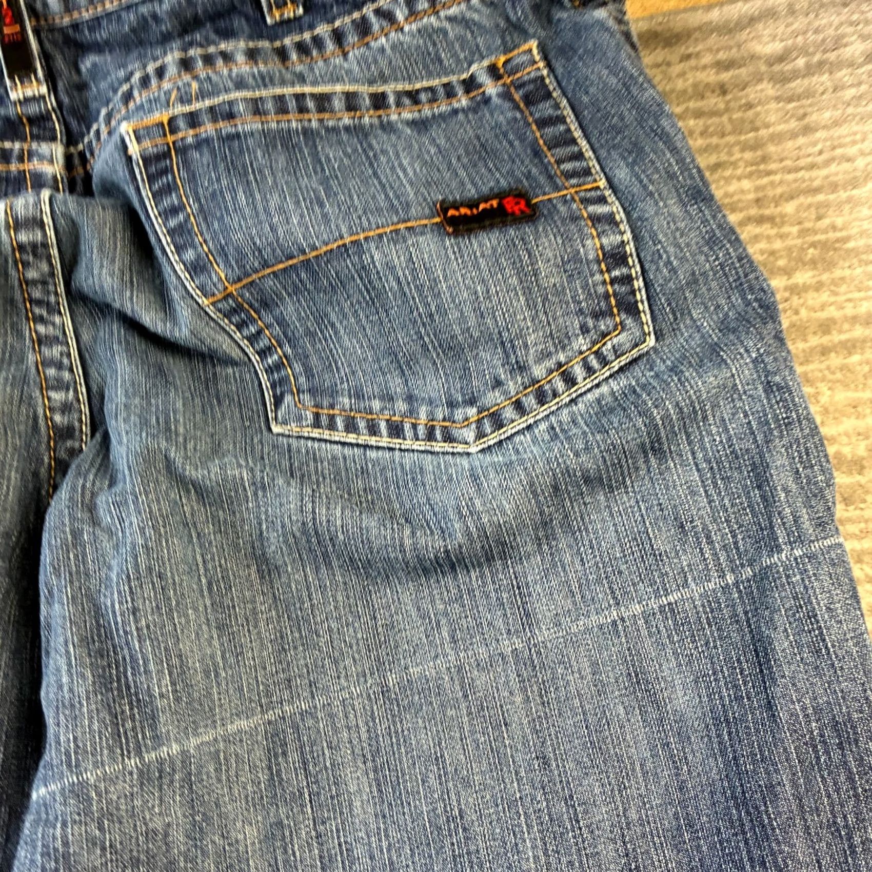 Ariat Ariat Jeans Mens 40x36 Blue Denim Bootcut Relaxed Straight 5-Pocket M4 FR Vintage: No/No N/A Size US 40 / EU 56 - 6 Thumbnail