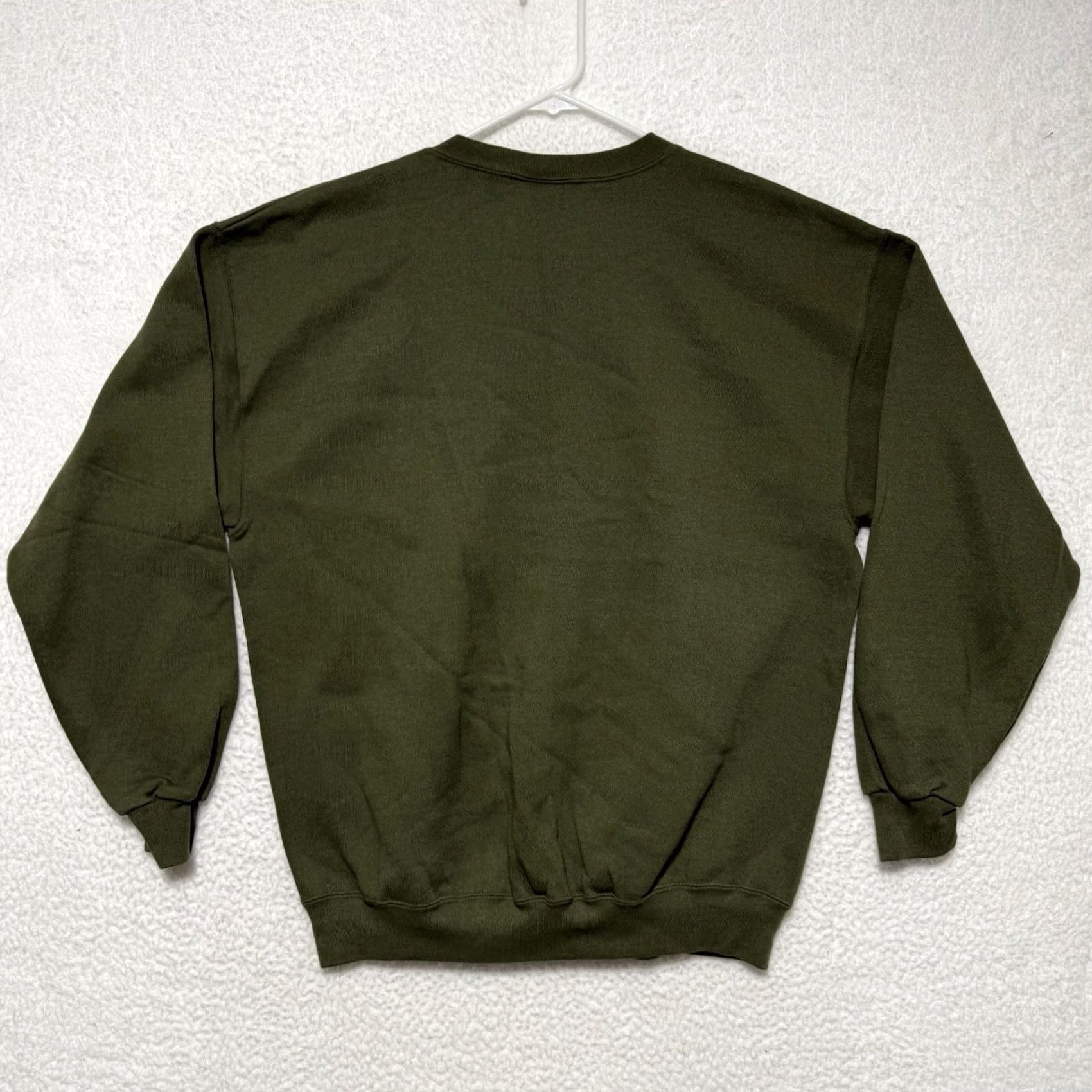 Vintage VINTAGE USMC Duke Crewneck Pullover Sweatshirt Olive Green L Mens Regular Green 1990s Marine Graphic Print Sweatshirt Size US L / EU 52-54 / 3 - 2 Thumbnail
