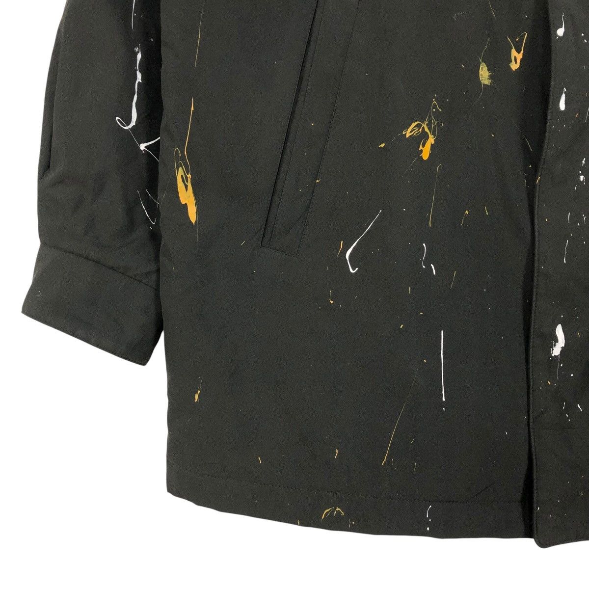 Yves Saint Laurent Yves Saint Laurent Pour Homme Big Logo Paint Splatter Parka Size US L / EU 52-54 / 3 - 5 Thumbnail