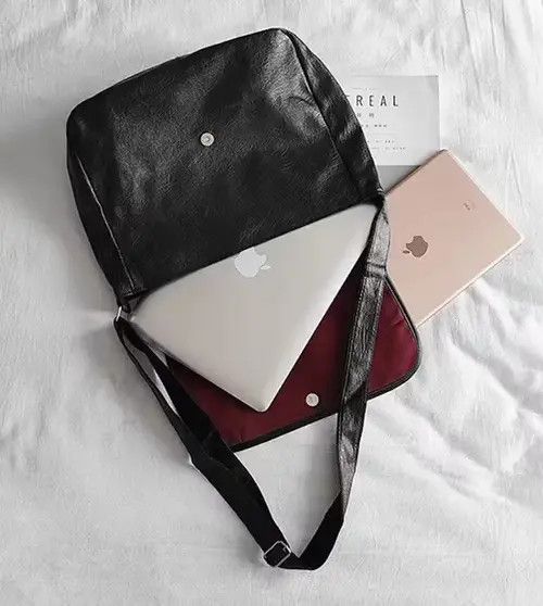 Japanese Brand Fashion 90s pu leather crossbody messenger bag vintage Size ONE SIZE - 3 Thumbnail