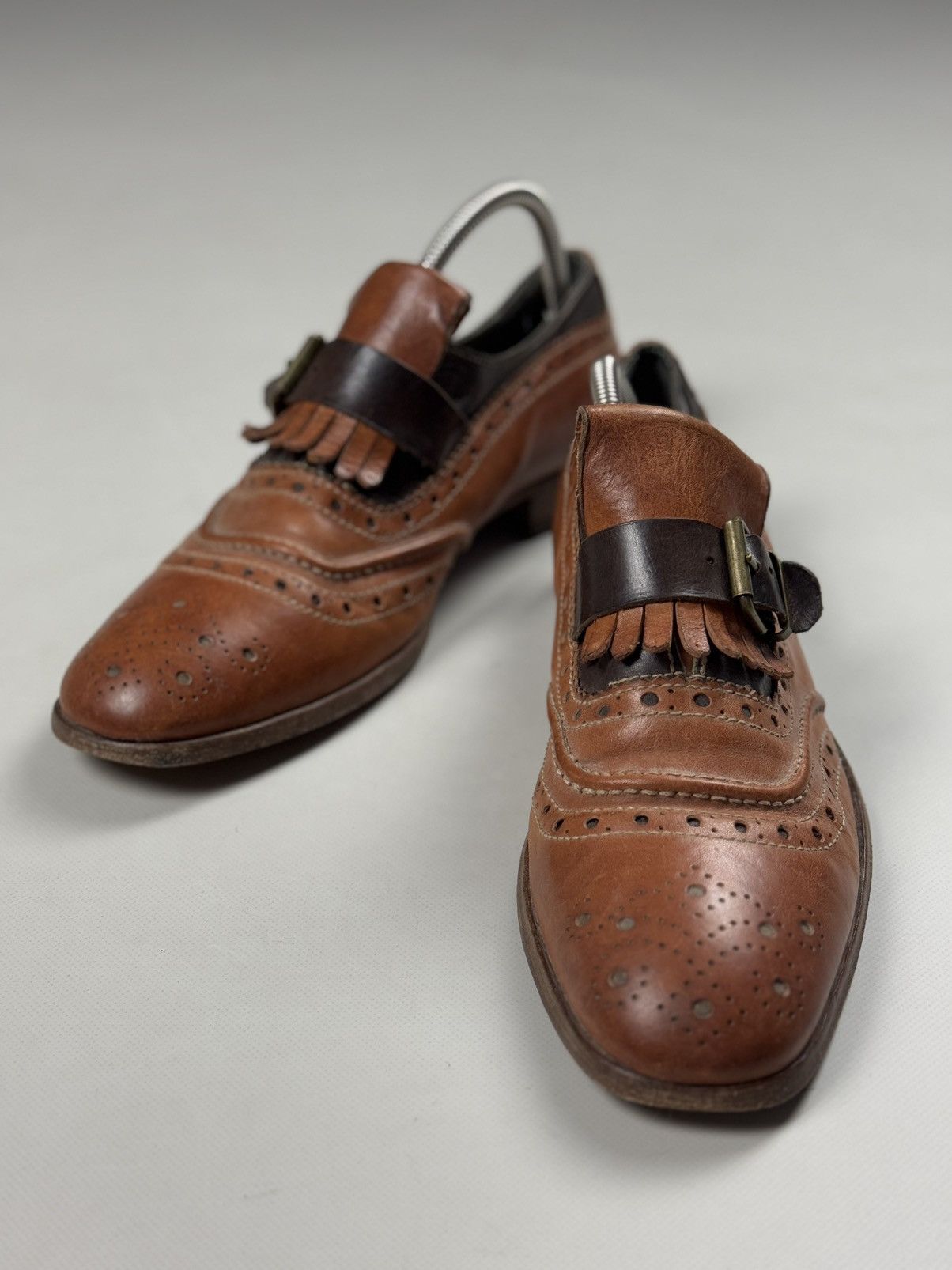 MoMA MOMA Men’s Avant-Garde Single Monk Leather Classic Shoes Size US 8 / EU 41 - 11 Thumbnail