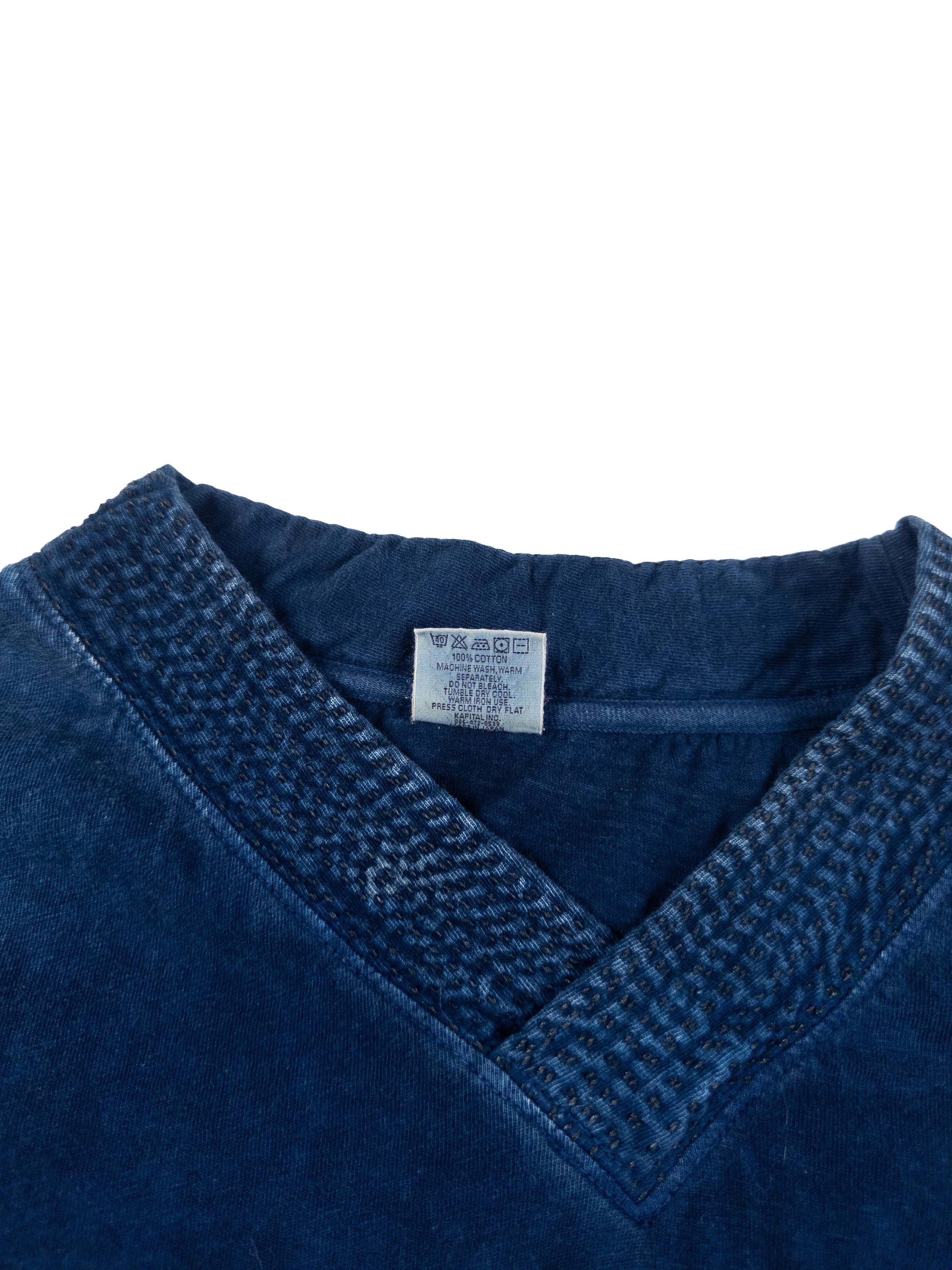 Kapital Kapital Sashiko V Neck Tee Size US M / EU 48-50 / 2 - 6 Thumbnail