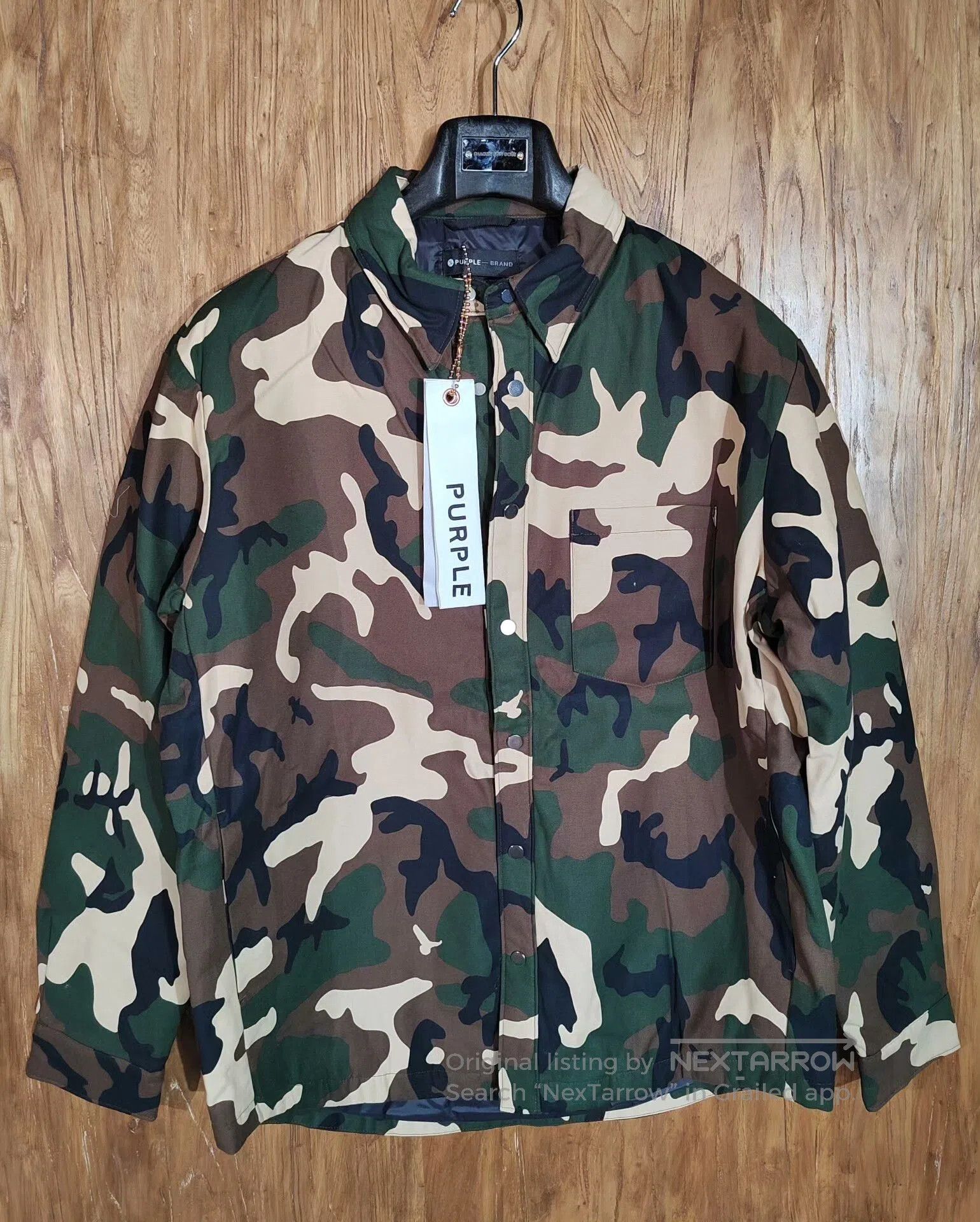 Purple Brand Purple Brand Camo Patchwork Down Jacket. Size US M / EU 48-50 / 2 - 1 Thumbnail