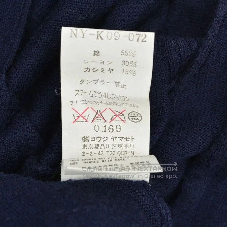 Yohji Yamamoto Yohji Yamamoto Navy Layered Long Top Size US M / EU 48-50 / 2 - 4 Thumbnail