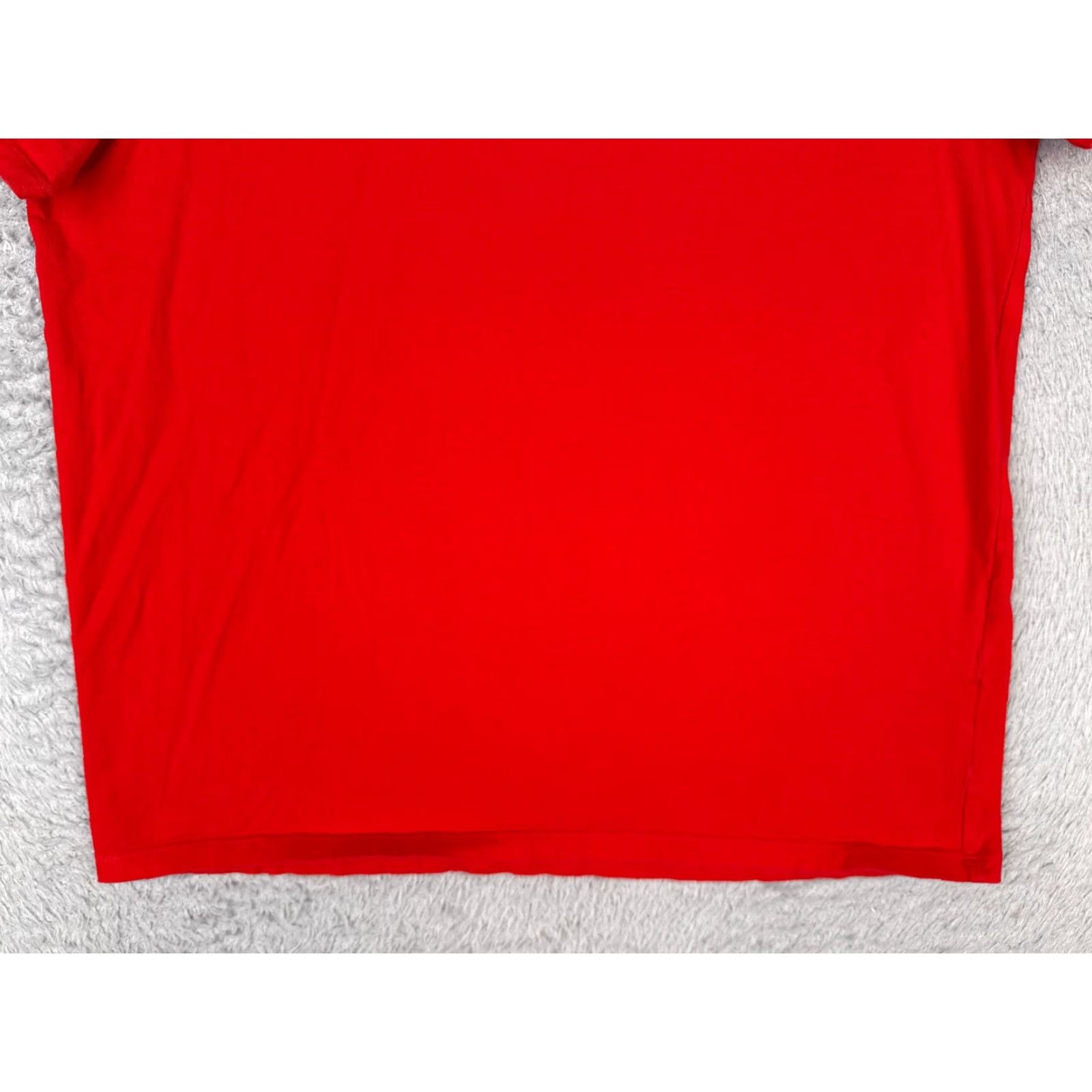 Tommy Hilfiger Tommy Hilfiger Shirt Adult Medium Red V-Neck 100% Cotton Short Sleeve Logo Size M / US 6-8 / IT 42-44 - 5 Thumbnail