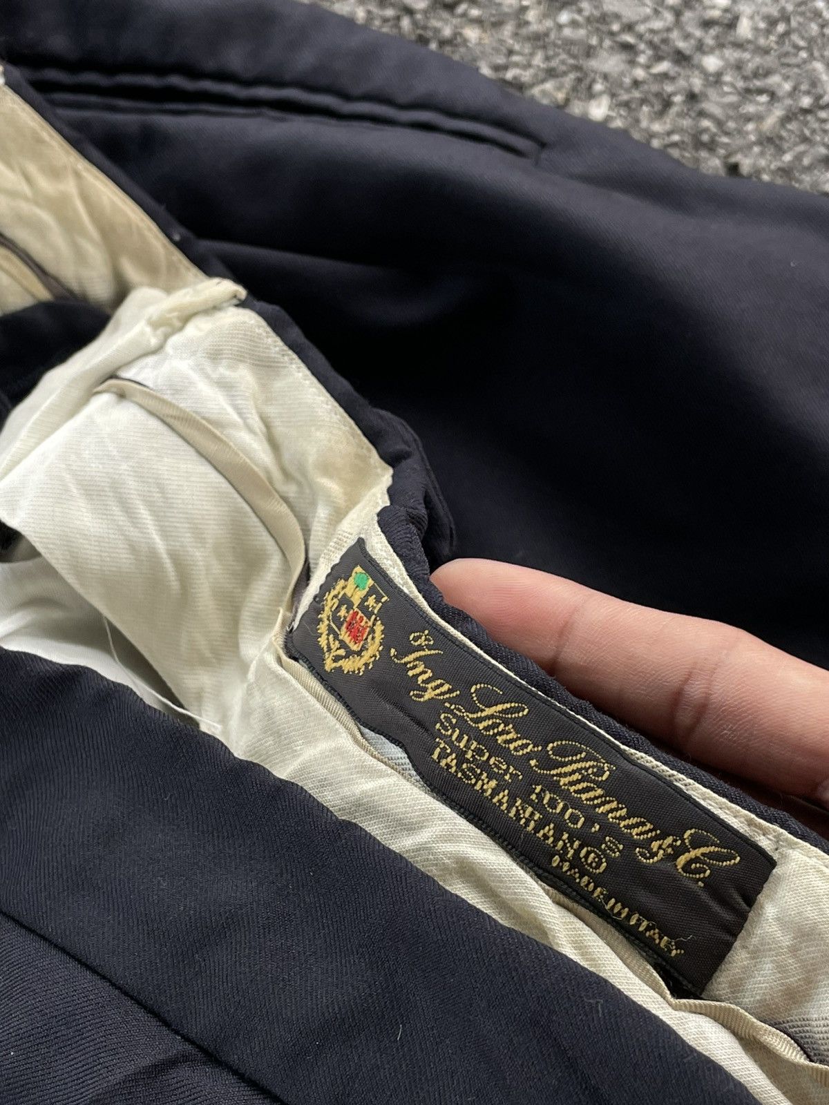 Loro Piana Loro Piana Navy Blue Trousers Size US 34 / EU 50 - 4 Thumbnail