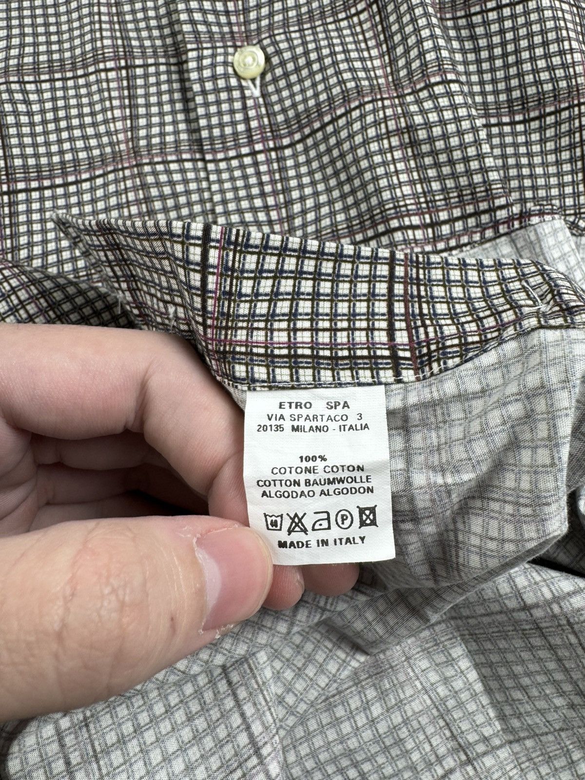 Etro Etro Milano 39 IT Full Monogram Button Classic Shirt Size US M / EU 48-50 / 2 - 13 Thumbnail