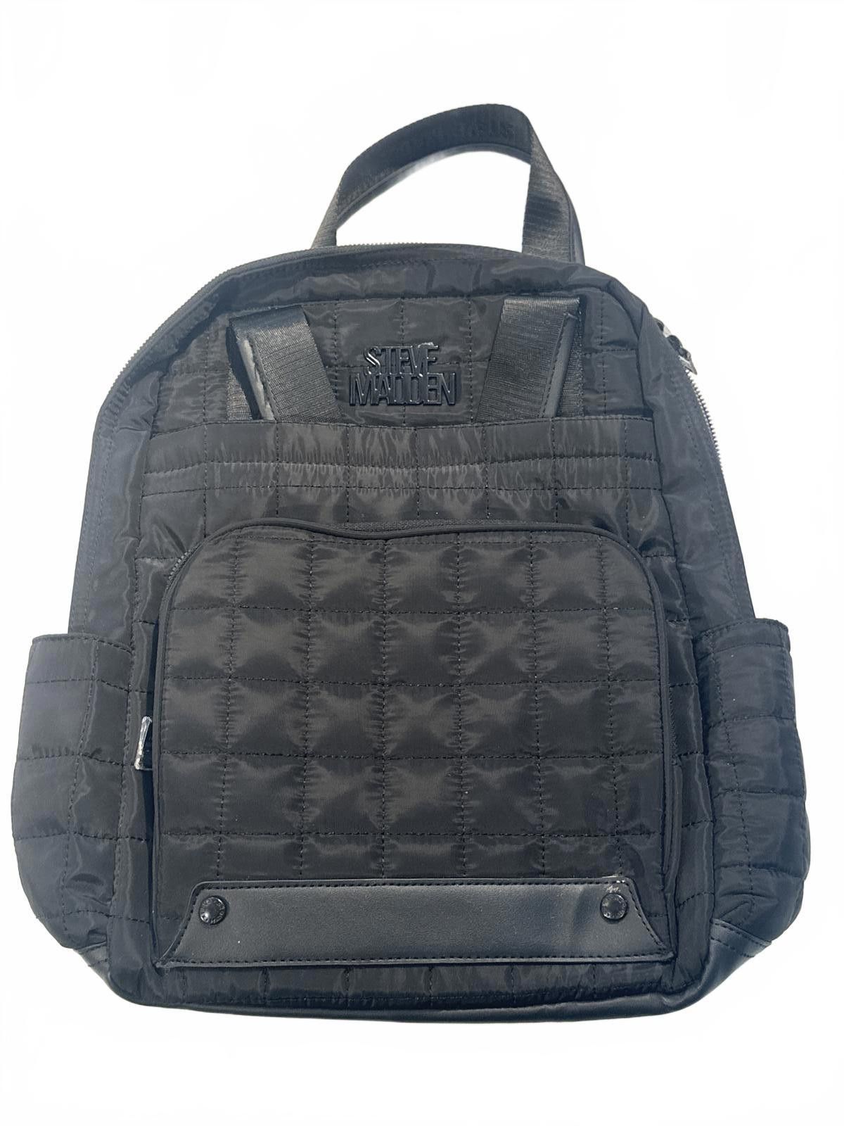 Steve Madden Steve Madden Black Quilted Nylon Backpack Size ONE SIZE - 1 Thumbnail