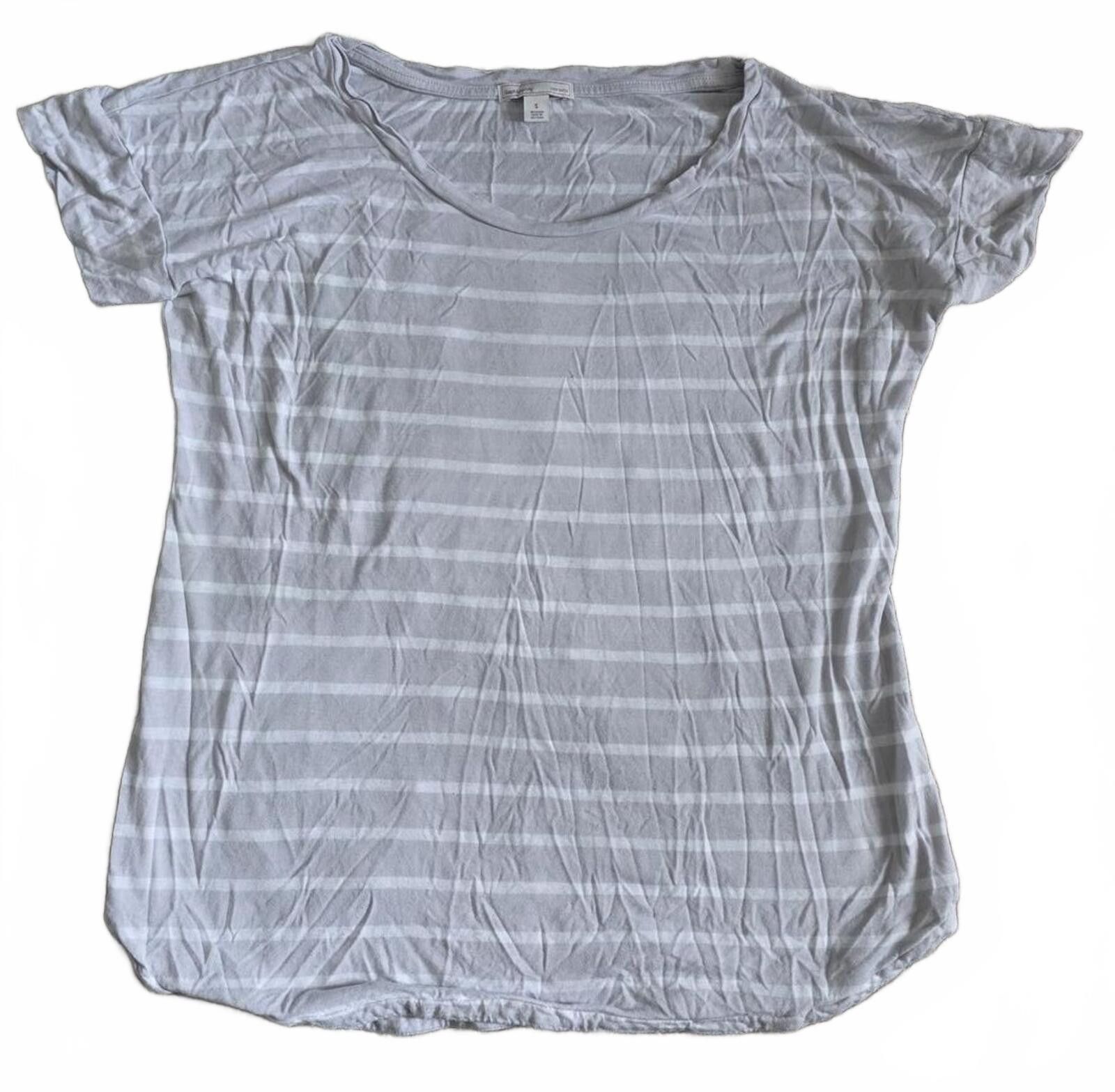 Gap Gap Maternity Gray Striped Short Sleeve T-Shirt Size Small Size S / US 4 / IT 40 - 2 Thumbnail