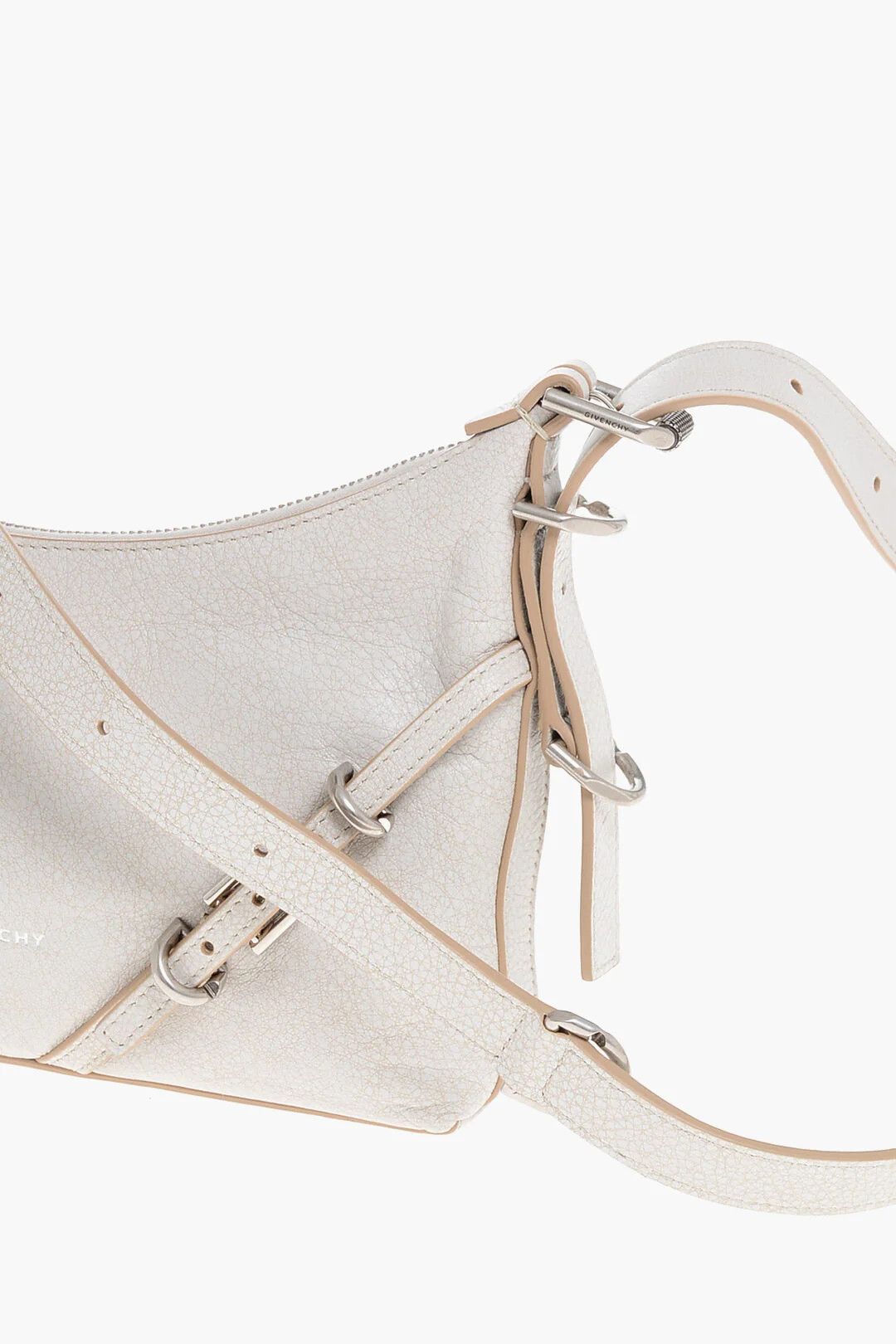 Givenchy og1mm0326 Size: OS / Pebbled Leather Shoulder Bag in Beige Size ONE SIZE - 3 Thumbnail