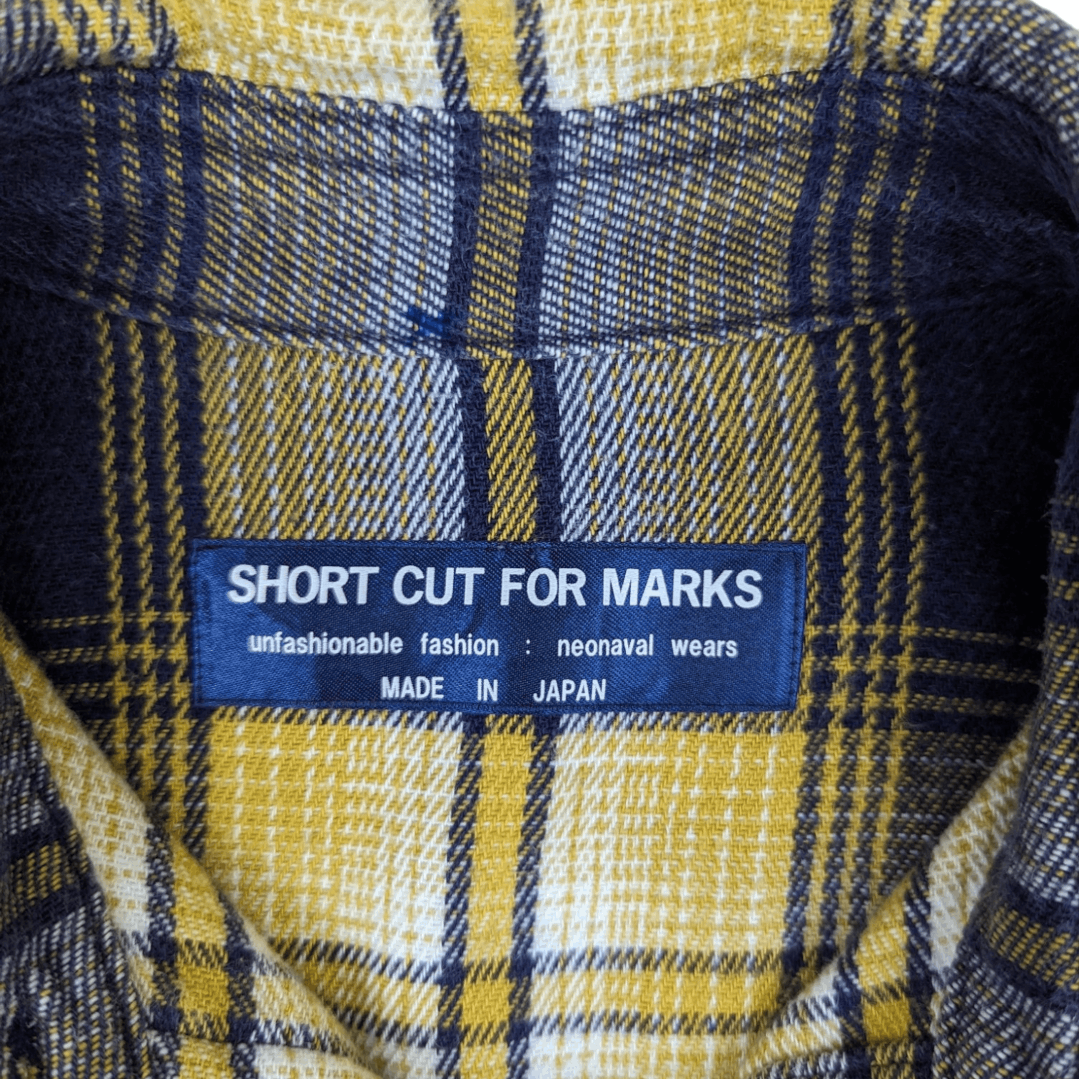 Flannel SHORT CUT FOR MARKS Button Up Flannel Shirt Yohji Yamamoto Size S / US 4 / IT 40 - 8 Thumbnail