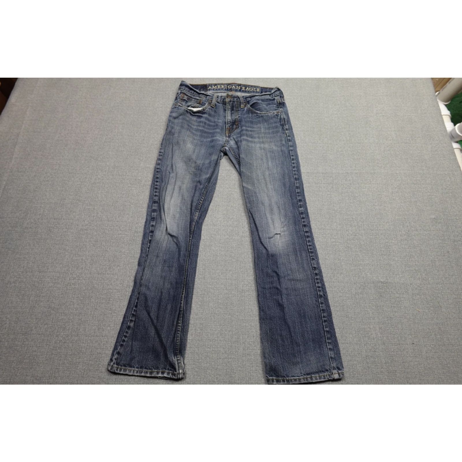 American Eagle Outfitters American Eagle Outfitters Jeans Mens 28x30 Blue Dark Wash Straight Stretch Denim 5-Pocket Slim Waist 28 Inseam 30 Vintage No Womens Mens Size US 28 / EU 44 - 2 Thumbnail
