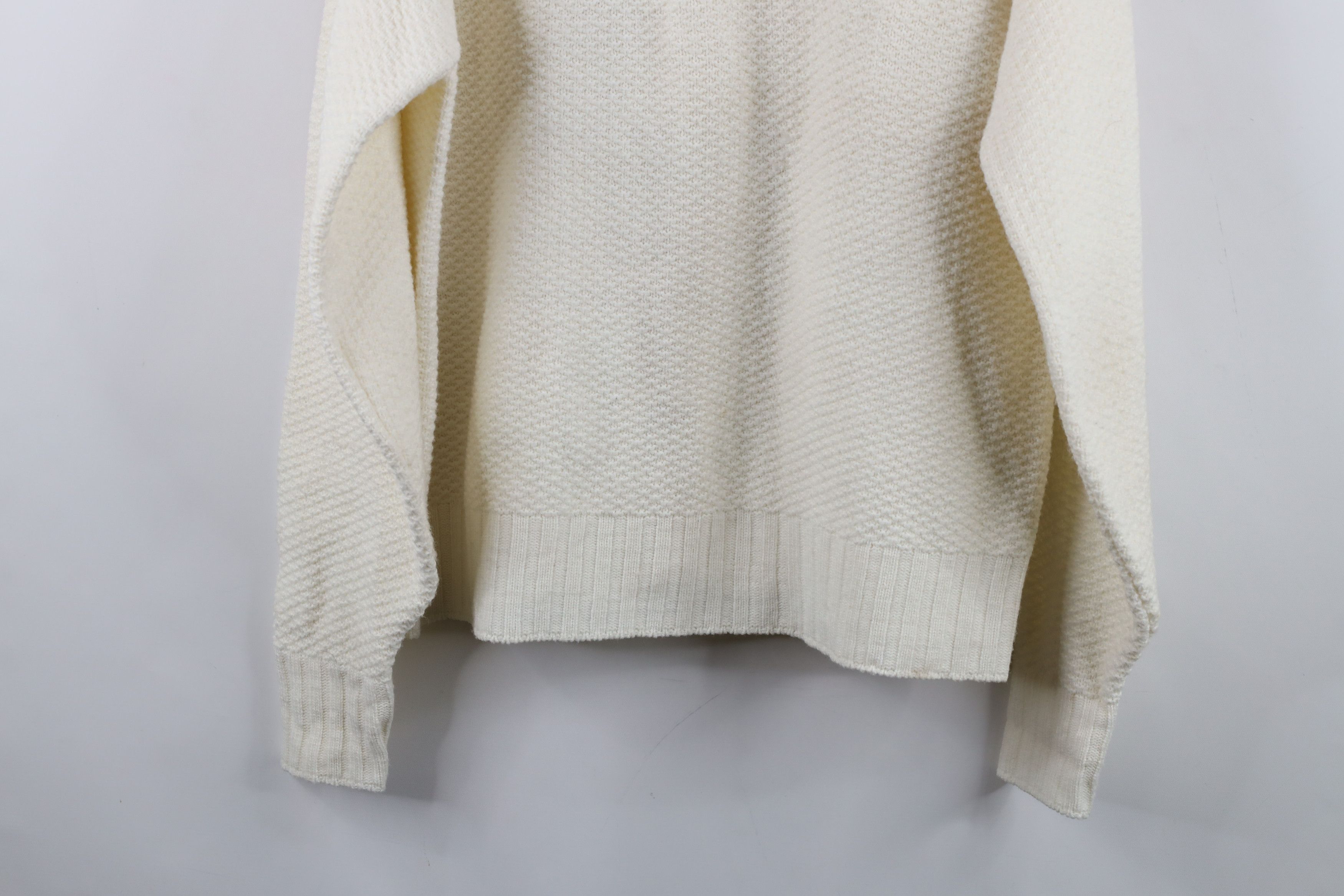 Vintage Vintage 50s Penneys Cable Knit Cardigan Sweater White USA Size US M / EU 48-50 / 2 - 12 Thumbnail