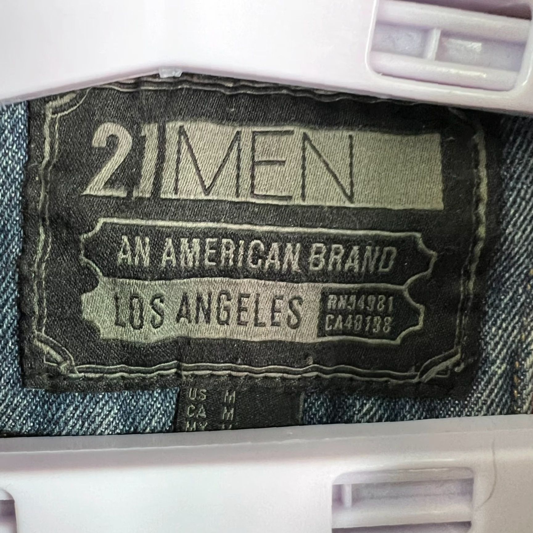 21 Men 21 MEN Los Angeles Denim Lined Button Up Jacket Mens Size M Blue Size US M / EU 48-50 / 2 - 5 Thumbnail