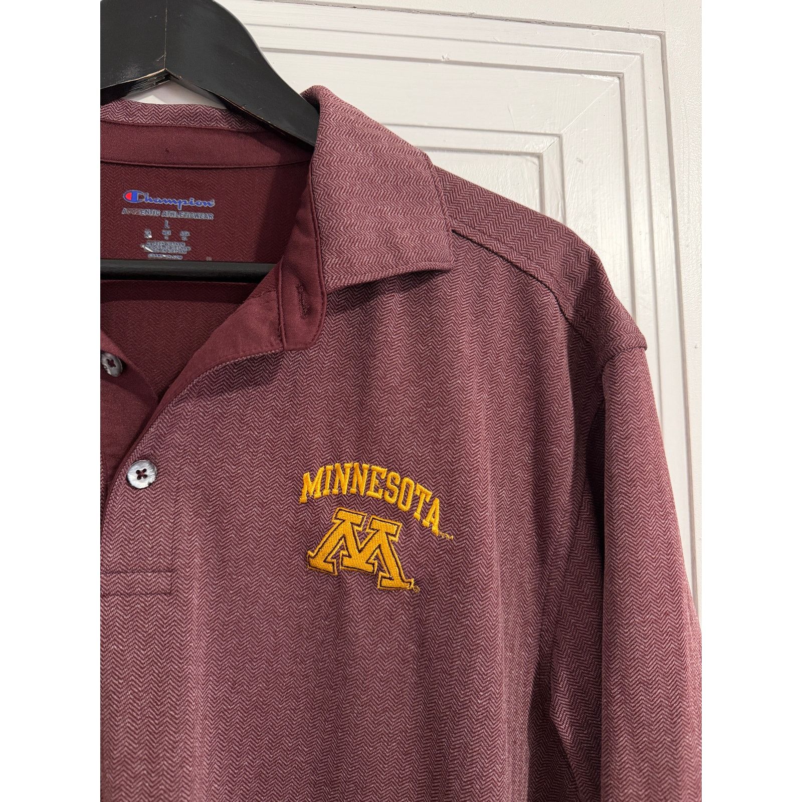 Champion Minnesota Gophers Maroon Champion Brand Polo Shirt Size L Size US L / EU 52-54 / 3 - 2 Thumbnail
