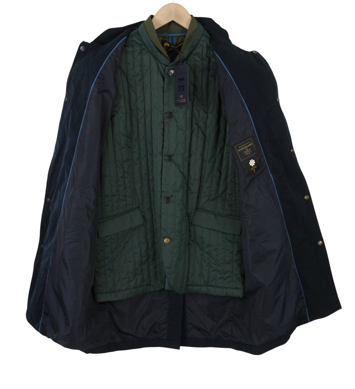 Scotch & Soda M Navy Lightweight Removable Lining 2in1 88478 Size US M / EU 48-50 / 2 - 4 Thumbnail