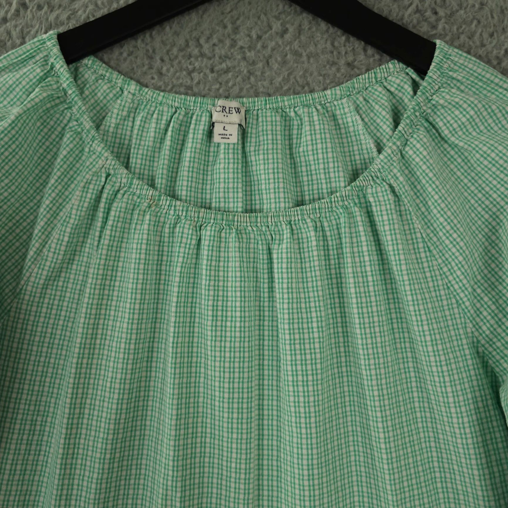 j crew green gingham dress J. Marie Joyce Ruffle Strap Midi Dress in Hunter Green Gingham X-Small