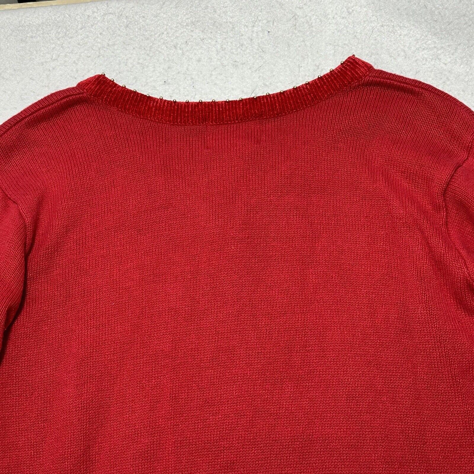 Other Vintage Quacker Factory Large V-Neck Sweater American Flag Size L / US 10 / IT 46 - 10 Thumbnail