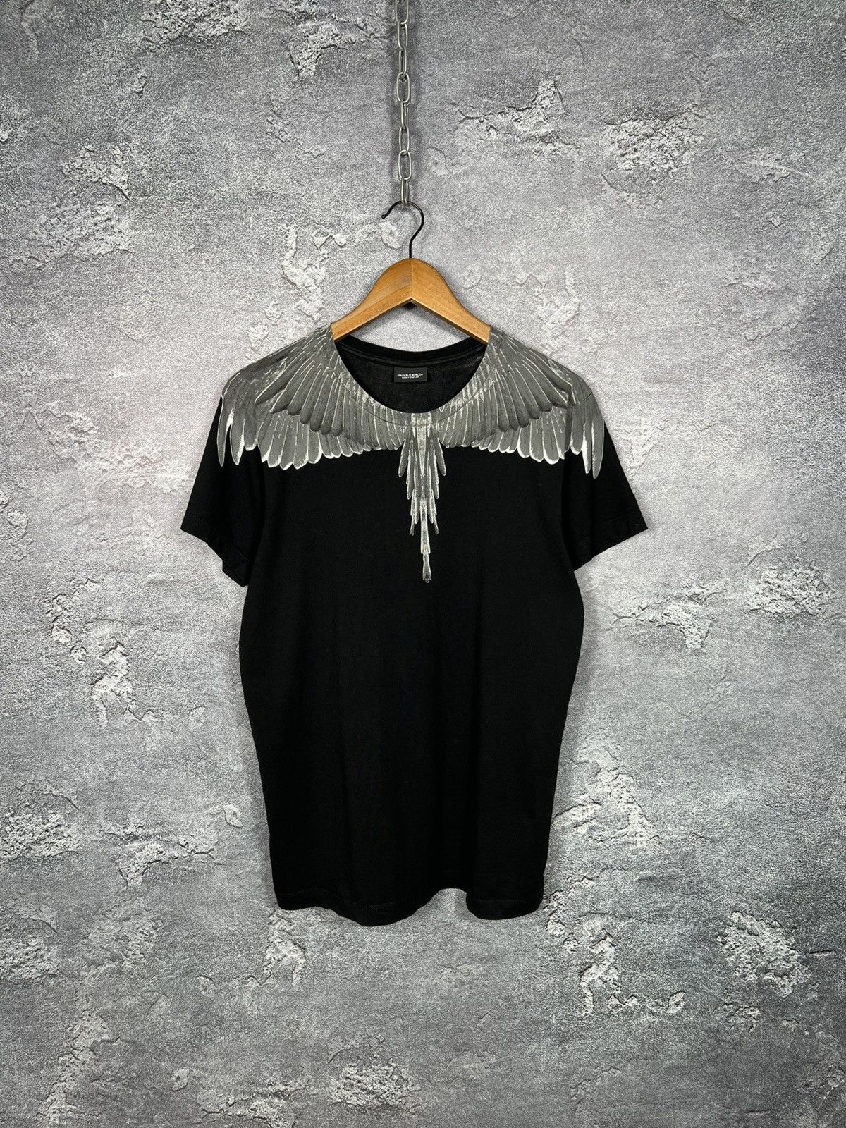 Marcelo Burlon Wings Classic Black T-shirt Size M