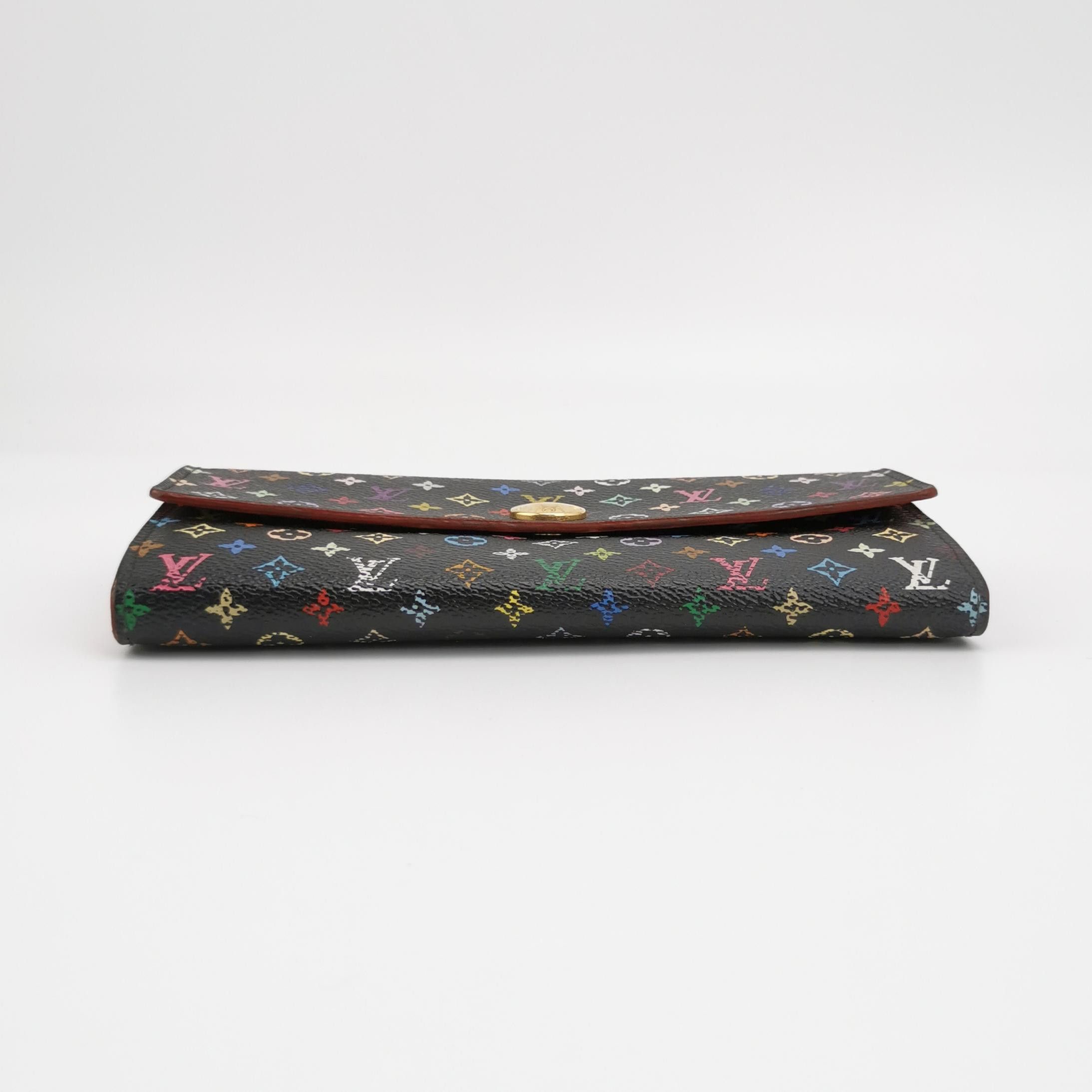 Louis Vuitton Louis Vuitton (LV) Cowhide Black Tricolor Snap Button Long Size ONE SIZE - 1 Thumbnail
