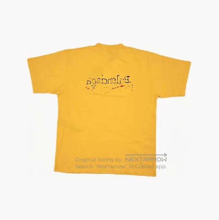 Balenciaga Balenciaga Yellow Logo Print Short Sleeve T. Size US S / EU 44-46 / 1 - 3 Thumbnail