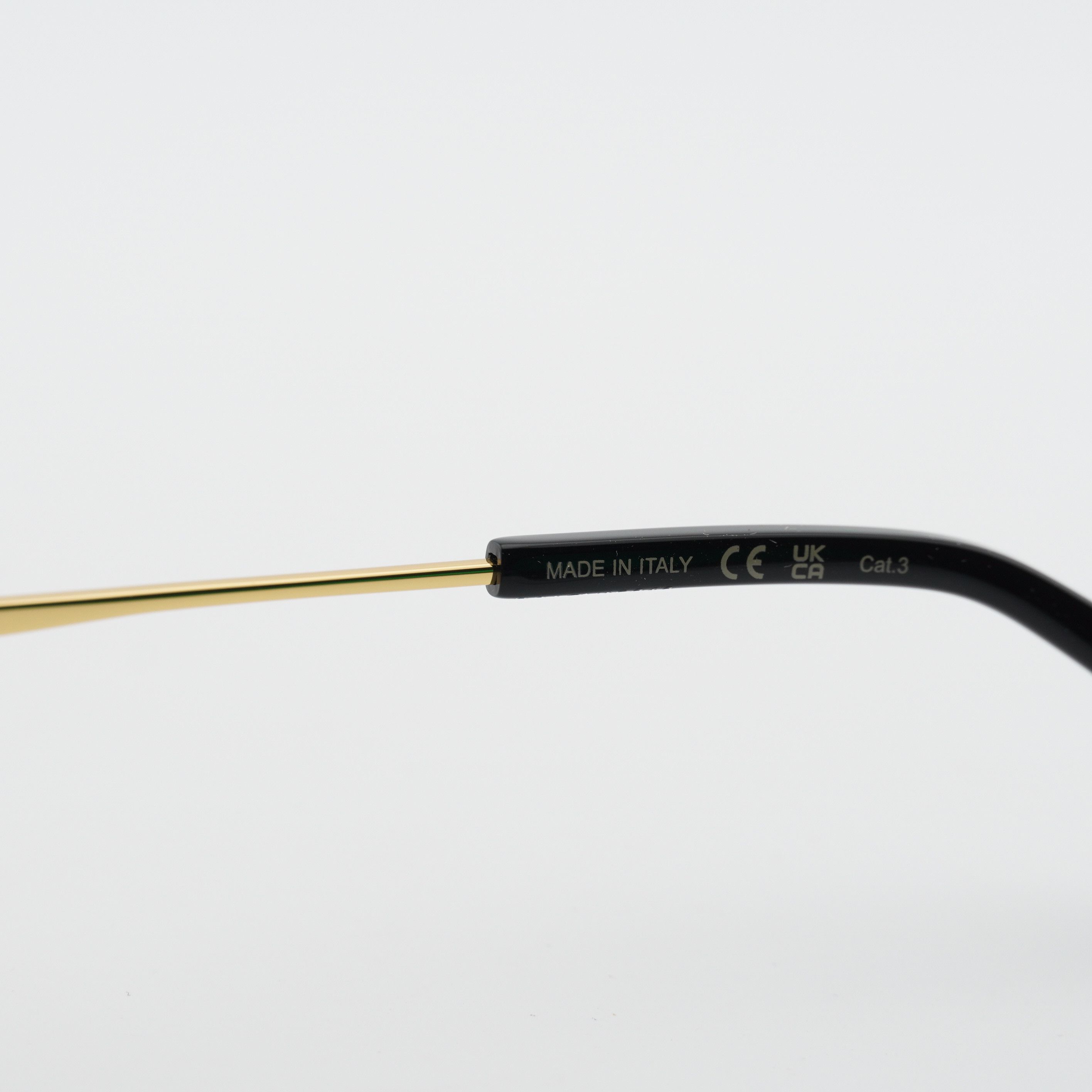 Bottega Veneta Bottega Veneta BV1300S 001 Sunglasses Gold Rectangle Frame Size ONE SIZE - 9 Thumbnail