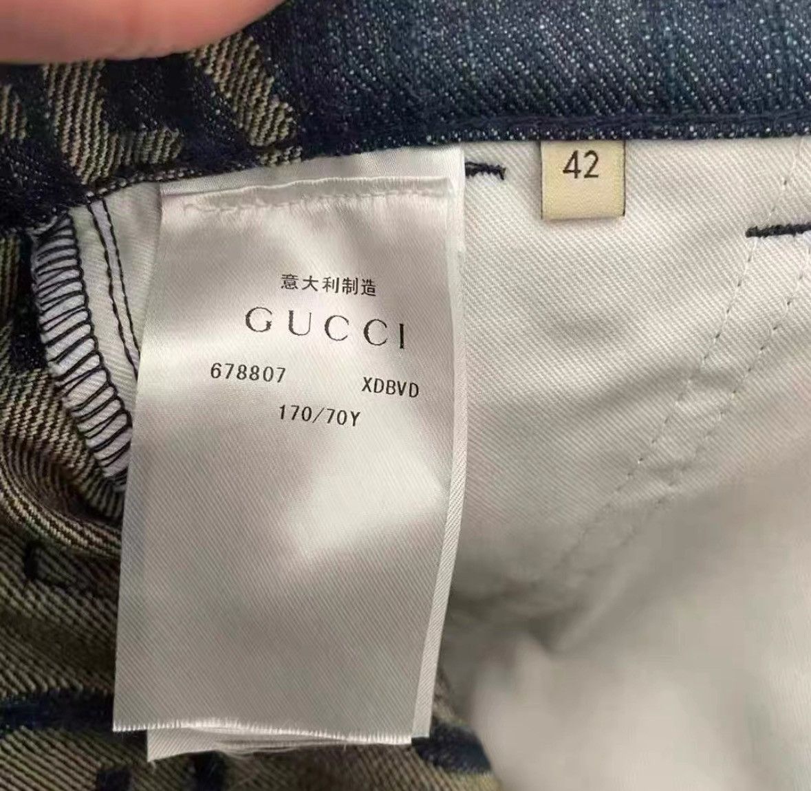 Gucci Gucci Denim denim full-print shorts 2506-Nextarrow Size 30" / US 8 / IT 44 - 4 Thumbnail