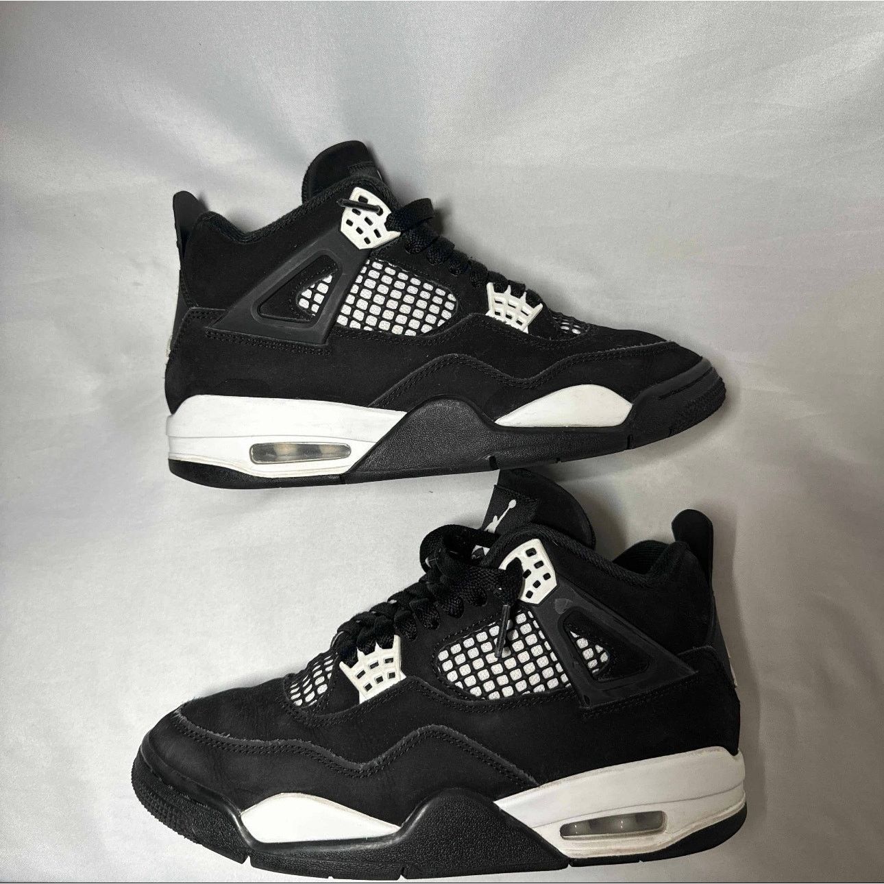 Size 5.5 - Nike Air Jordan 4 Retro White Thunder Men's Shoes