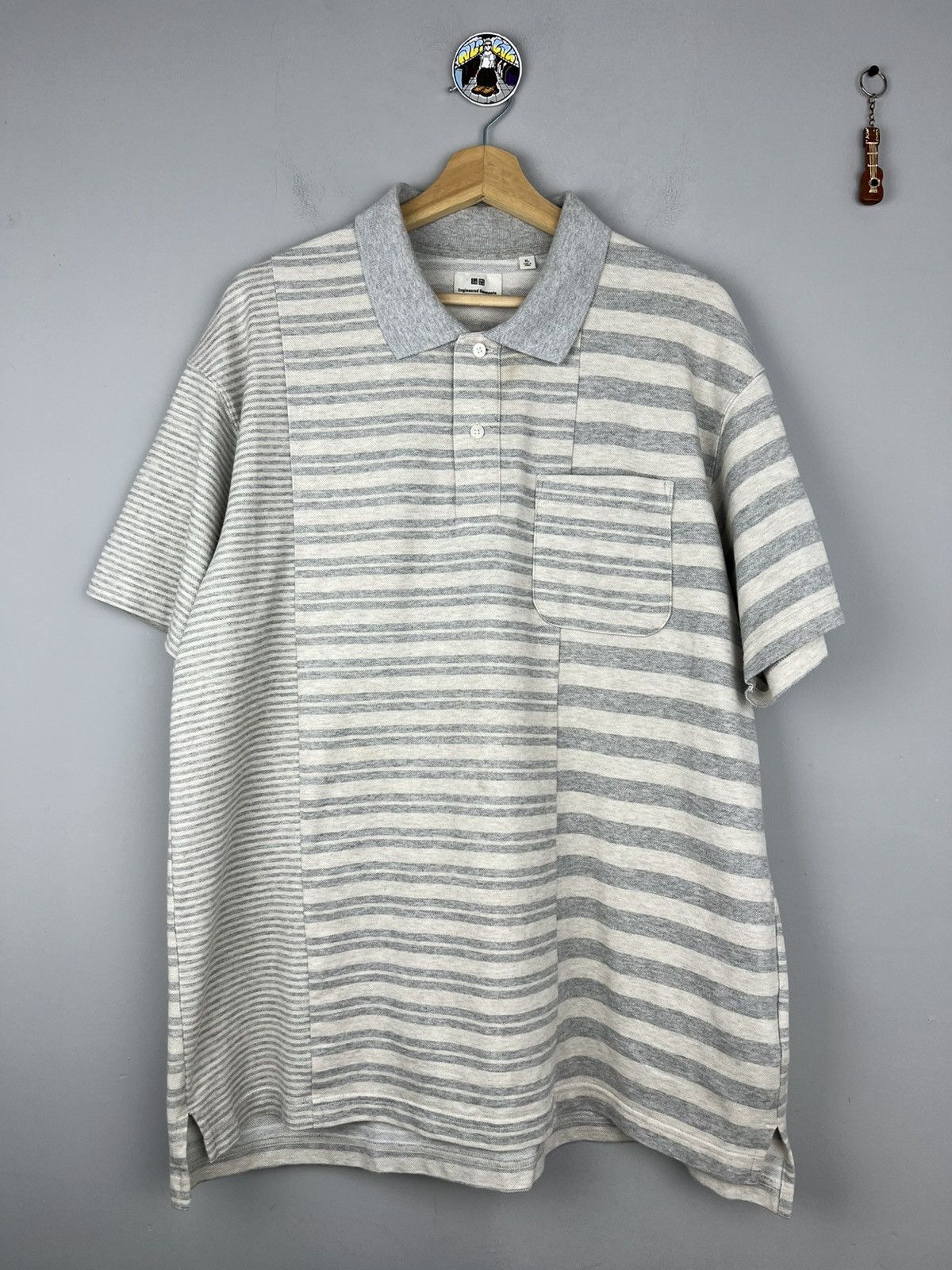 Engineered Garments × Uniqlo Engineered Garments Uniqlo Asymmetrical Polo Shirt Size US XL / EU 56 / 4 - 1 Thumbnail