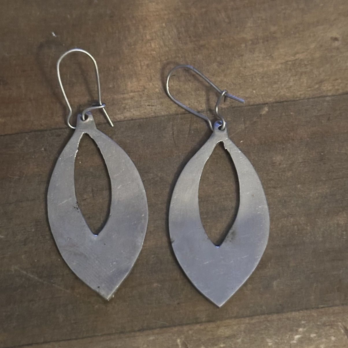 Vintage Vintage abalone inlay pointy oval dangle earrings Size ONE SIZE - 3 Thumbnail