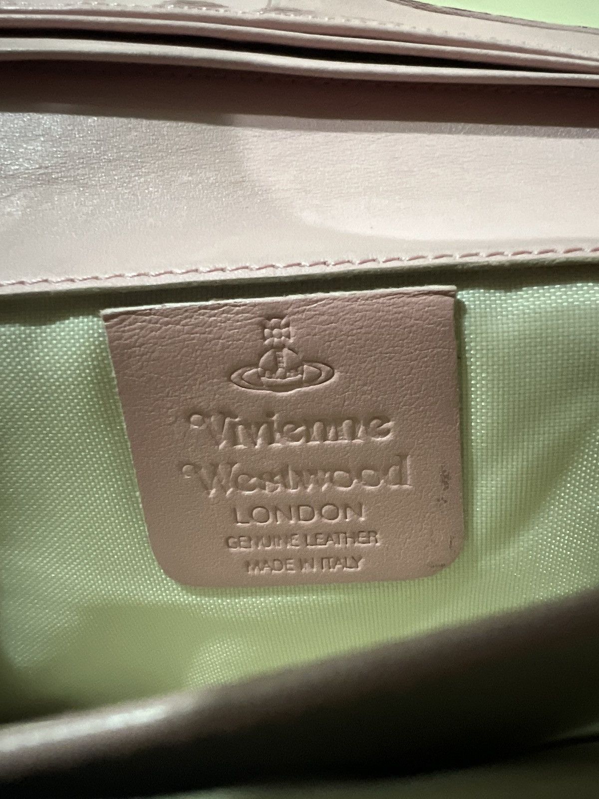 Genuine Leather × Vivienne Westwood OG Vivienne Westwood Orb Logo Rose Gold Leather Long Wallets Size ONE SIZE - 9 Thumbnail