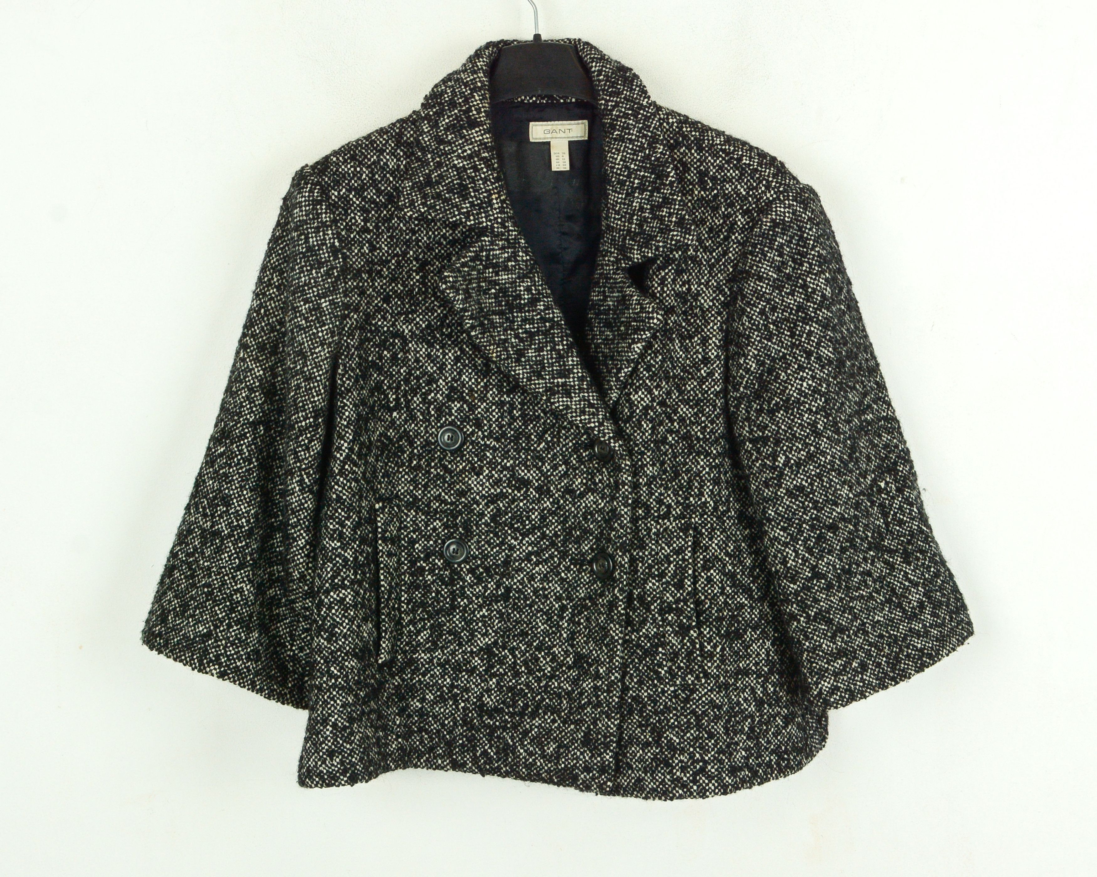 Gant Women M Jacket Blazer Double Breasted Coat Elbow Tweed Size M / US 6-8 / IT 42-44 - 1 Thumbnail