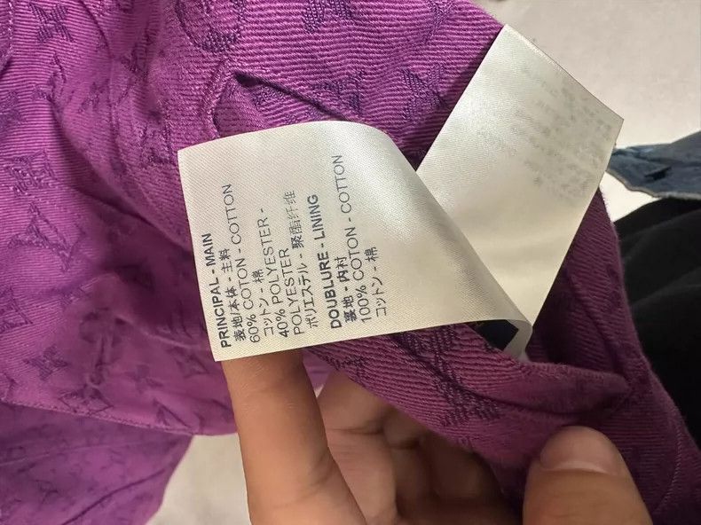Louis Vuitton LOUIS VUITTON Purple full print denim jacket Size US L / EU 52-54 / 3 - 4 Thumbnail