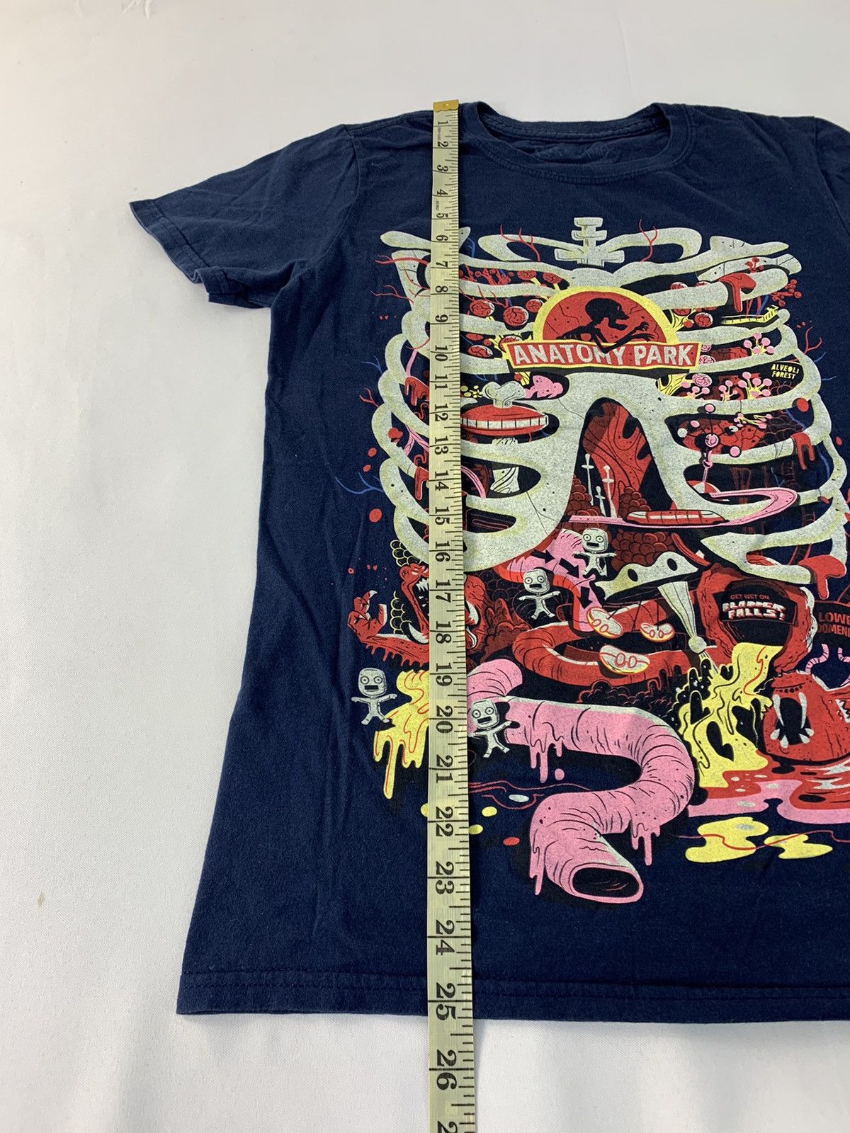 Vintage Ricky & Morty American Sitcom Rib Bone Anatomy Screen Tee Size US S / EU 44-46 / 1 - 7 Thumbnail
