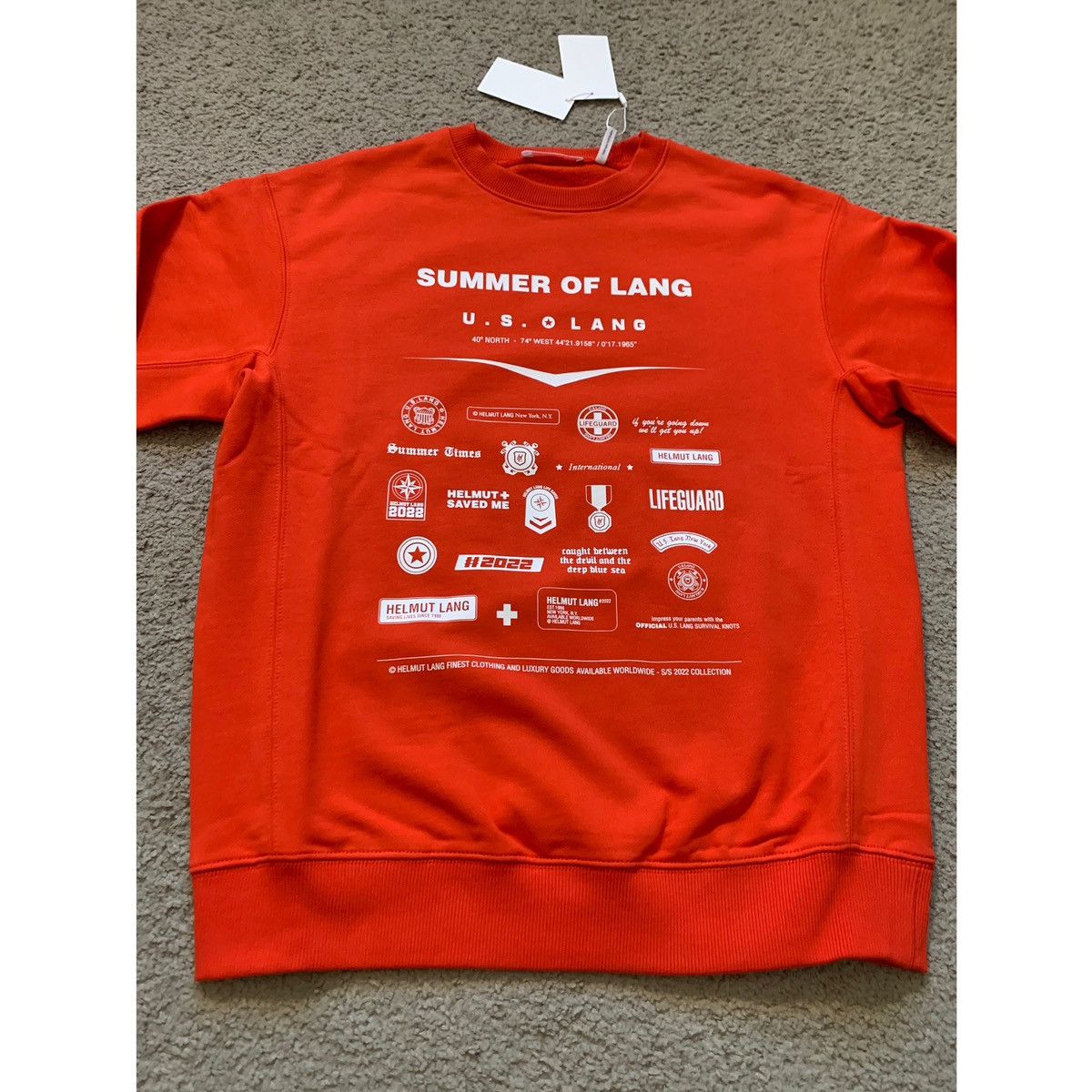 Helmut Lang HELMUT LANG BADGE CREWNECK SWEATSHIRT Size US XS / EU 42 / 0 - 3 Thumbnail