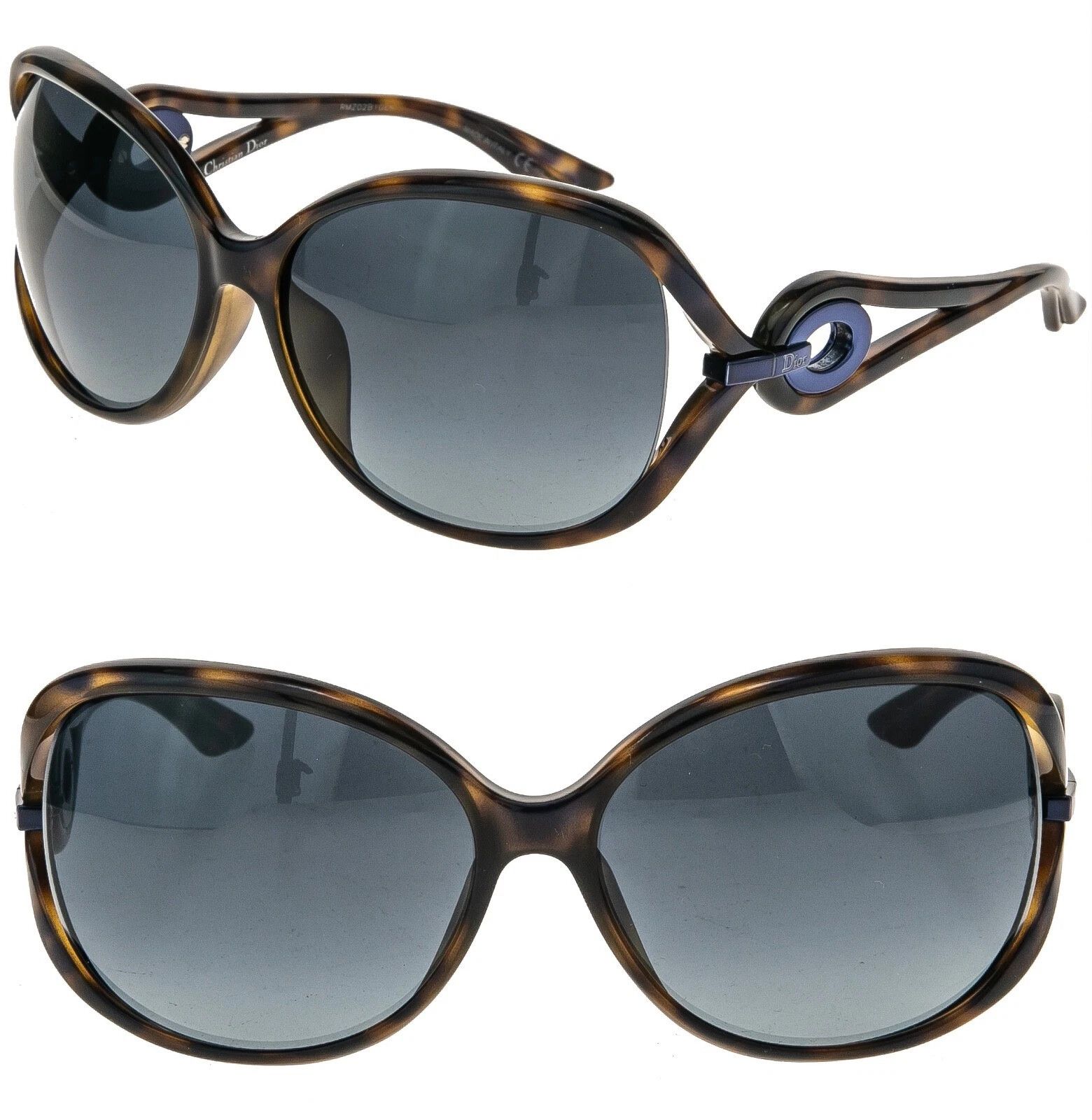 CHRISTIAN DIOR VOLUTE 2F Brown Havana Sunglasses VOLUTE2
