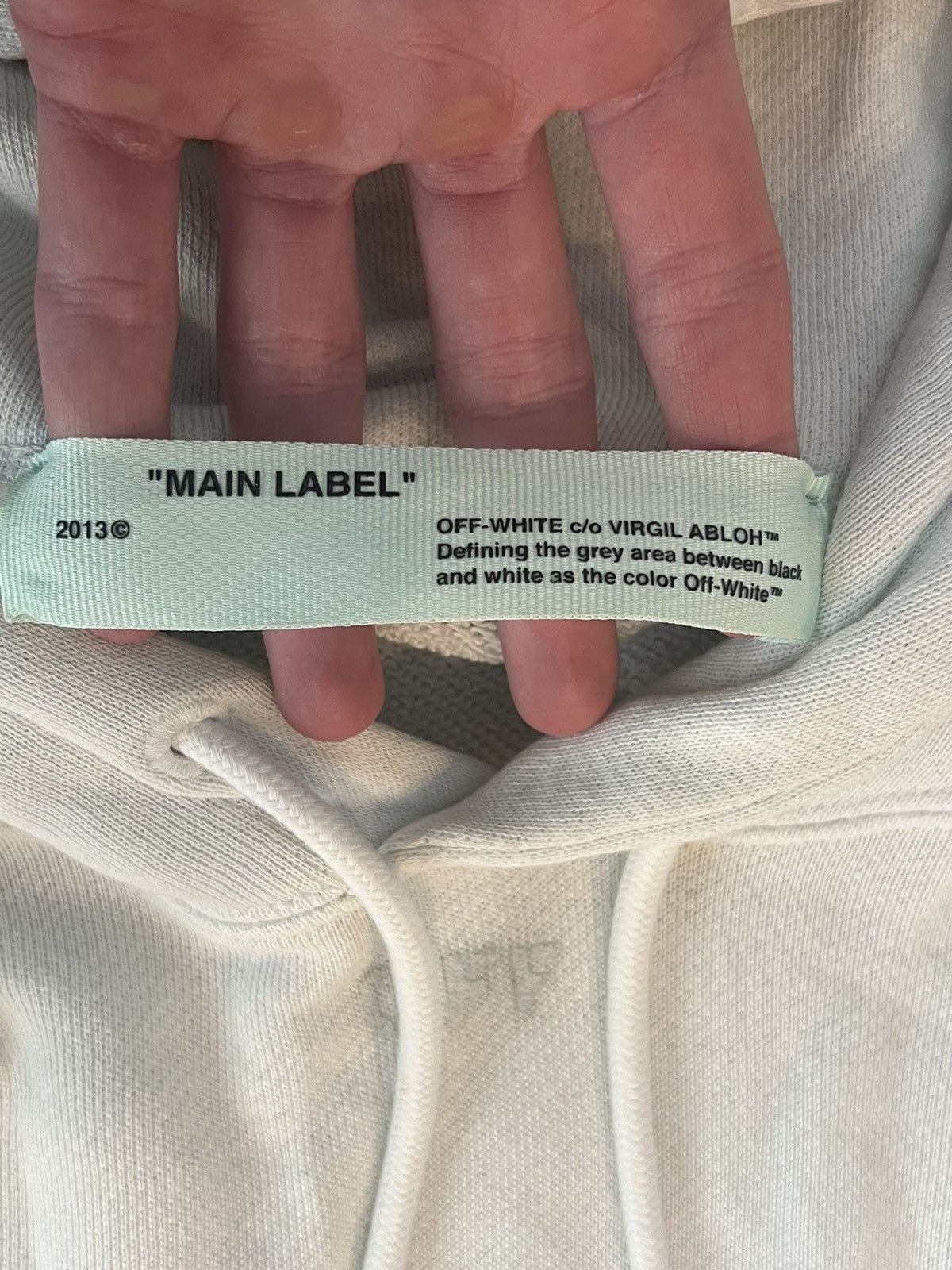 Off-White Cream Off-White Hoodie Size US M / EU 48-50 / 2 - 3 Thumbnail
