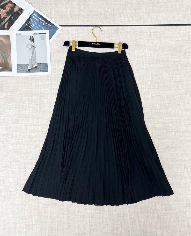 Balenciaga Balenciaga Pleated Midi Skirt - dmc Size US 31 - 1 Thumbnail
