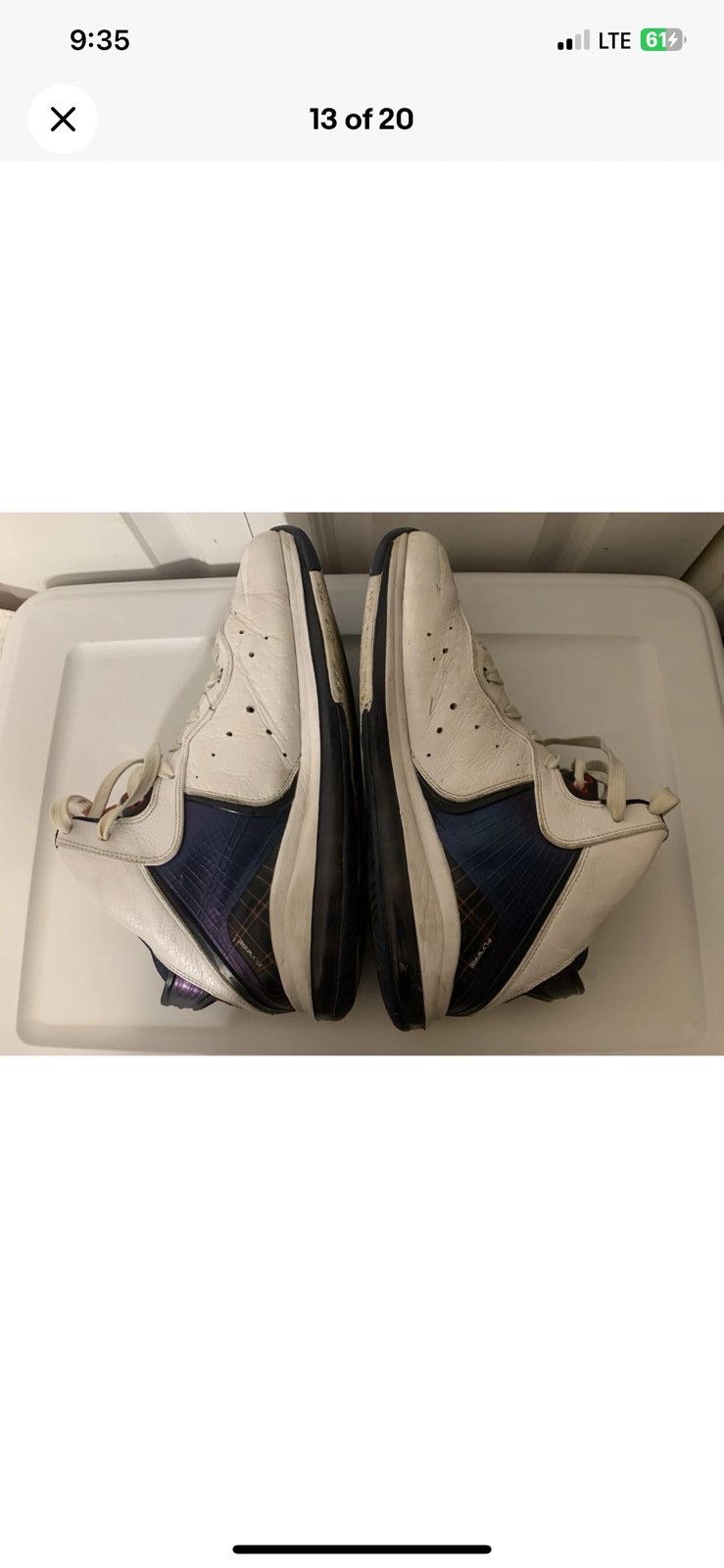 Nike Nike mens sz. 13 Lebron 8 Flywire 417098-100 blue white Size US 13 / EU 46 - 5 Thumbnail