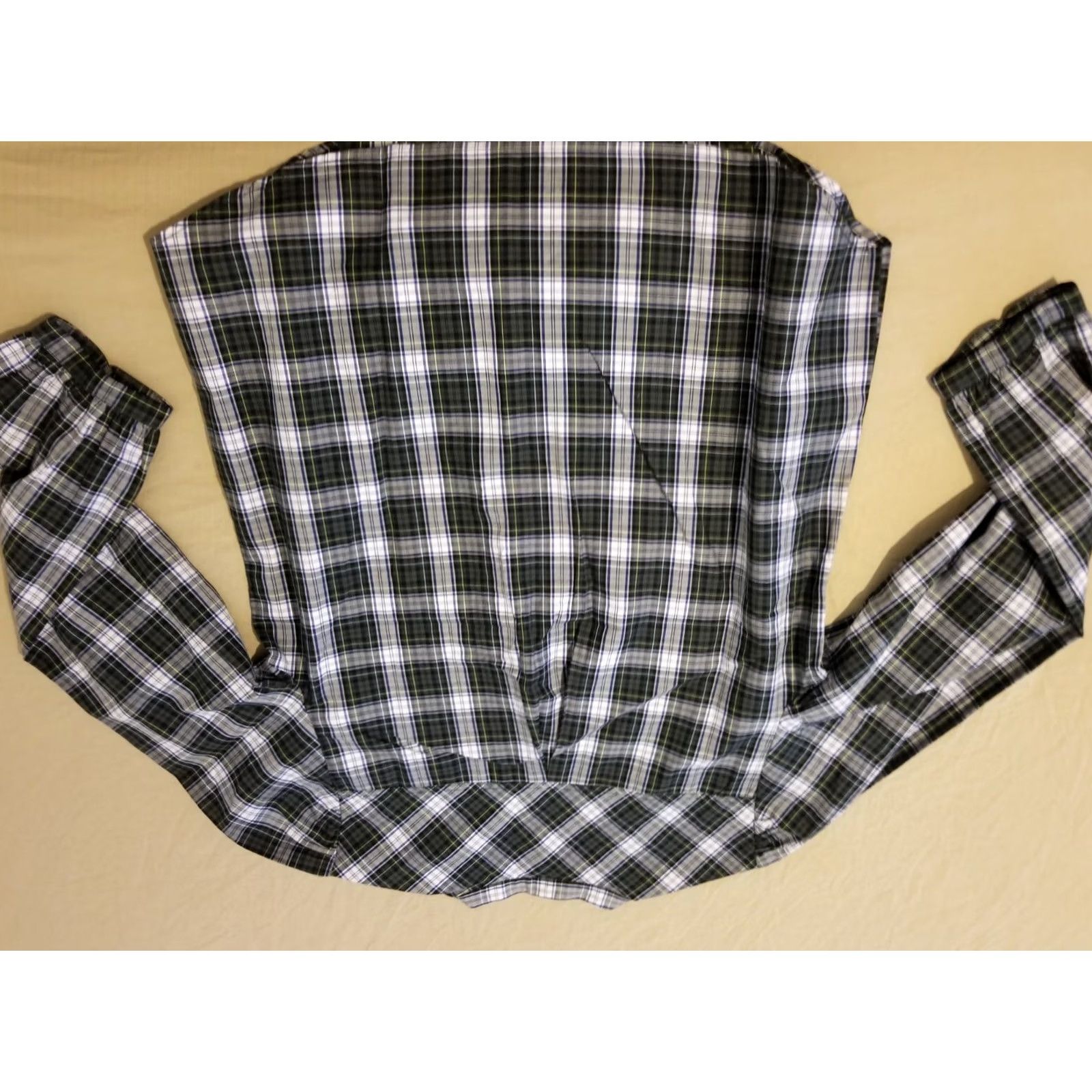 J.Crew Womens J. Crew Dress Shirt Blouse 8 Cotton Green Plaid Tartan Button Shirt Womens Size M / US 6-8 / IT 42-44 - 6 Thumbnail