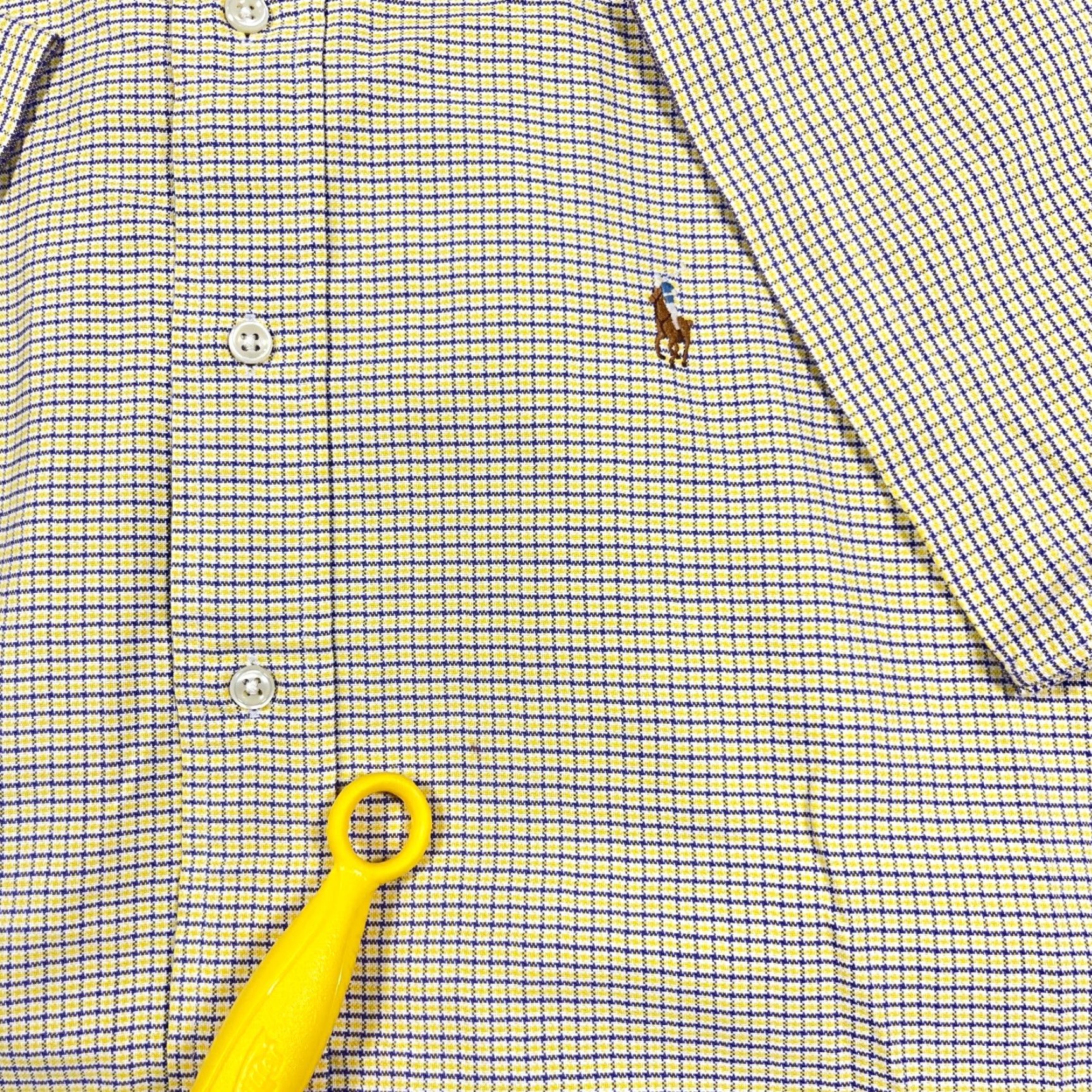 Ralph Lauren Ralph Lauren Button-Up Shirt Men M Pink Yellow Plaid Cotton Oxford Classic Logo Short Sleeve Pattern Vintage: No Size US M / EU 48-50 / 2 - 6 Thumbnail