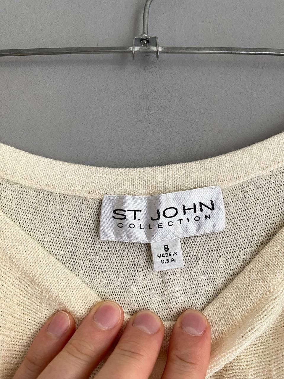 St. John ST. John Women's Wool/Rayon Skirt Maden in USA, Size US 8 Size 30" / US 8 / IT 44 - 10 Thumbnail