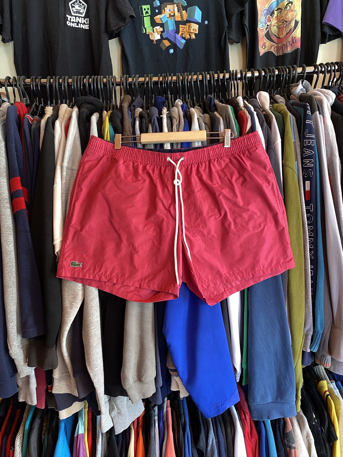 Lacoste VINTAGE LACOSTE SWIM SHORTS Y2k Size US 36 / EU 52 - 1 Thumbnail