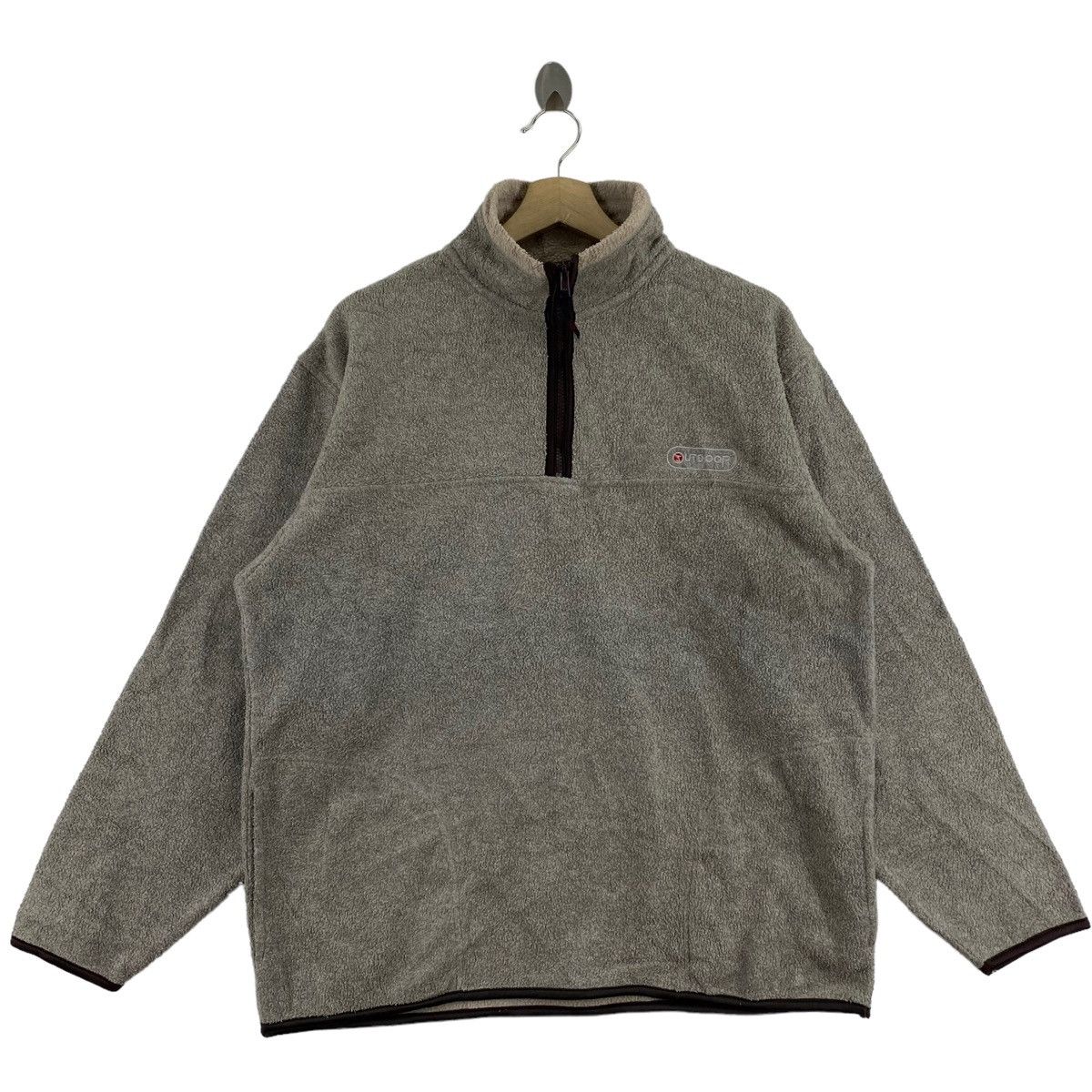 Other OUTDOOR Products Half Zipper Grey Fleece Sweatshirt Size US L / EU 52-54 / 3 - 1 Thumbnail