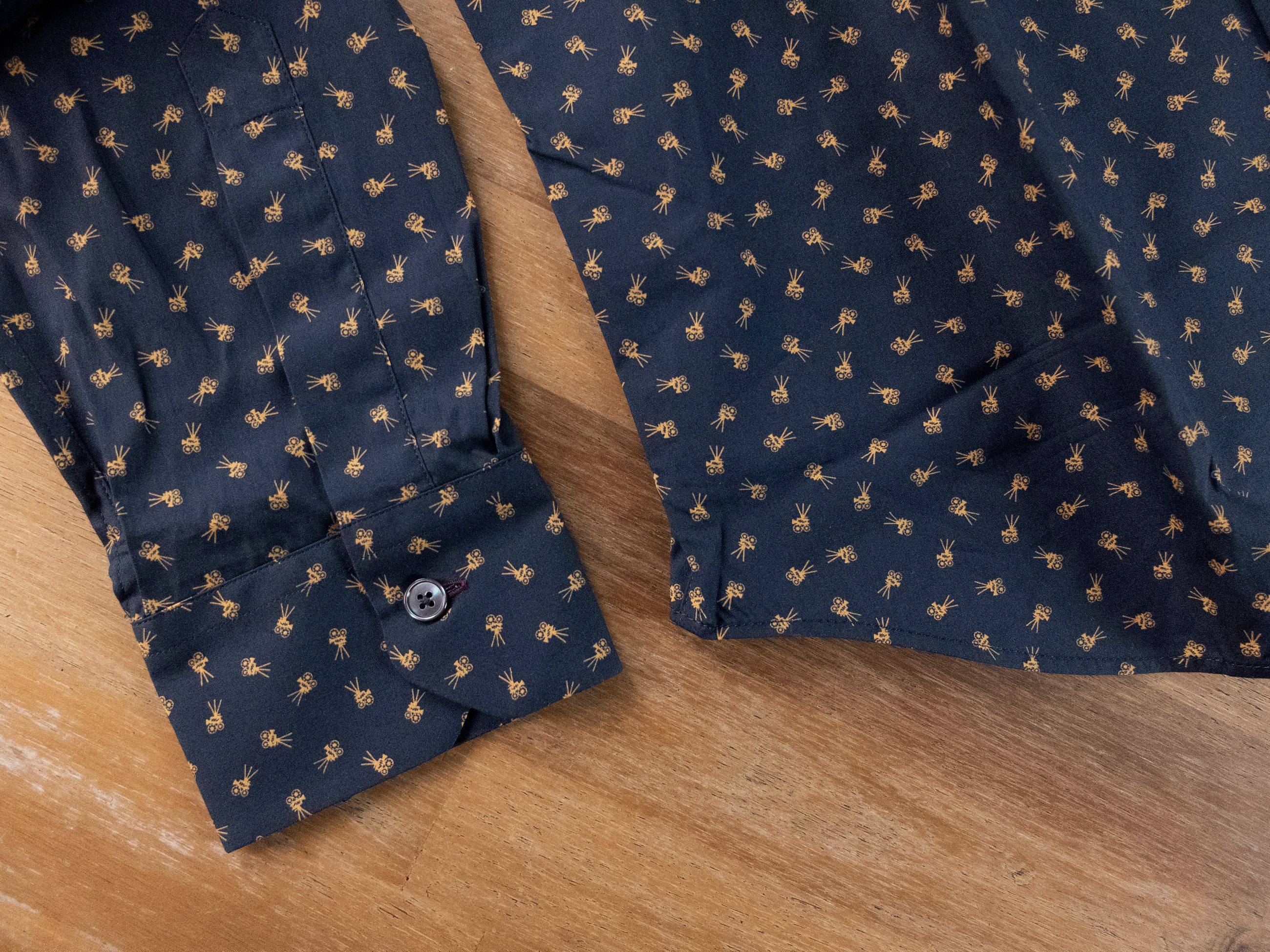 Paul Smith PAUL SMITH mainline navy blue film camera motif shirt Medium Size US M / EU 48-50 / 2 - 7 Thumbnail